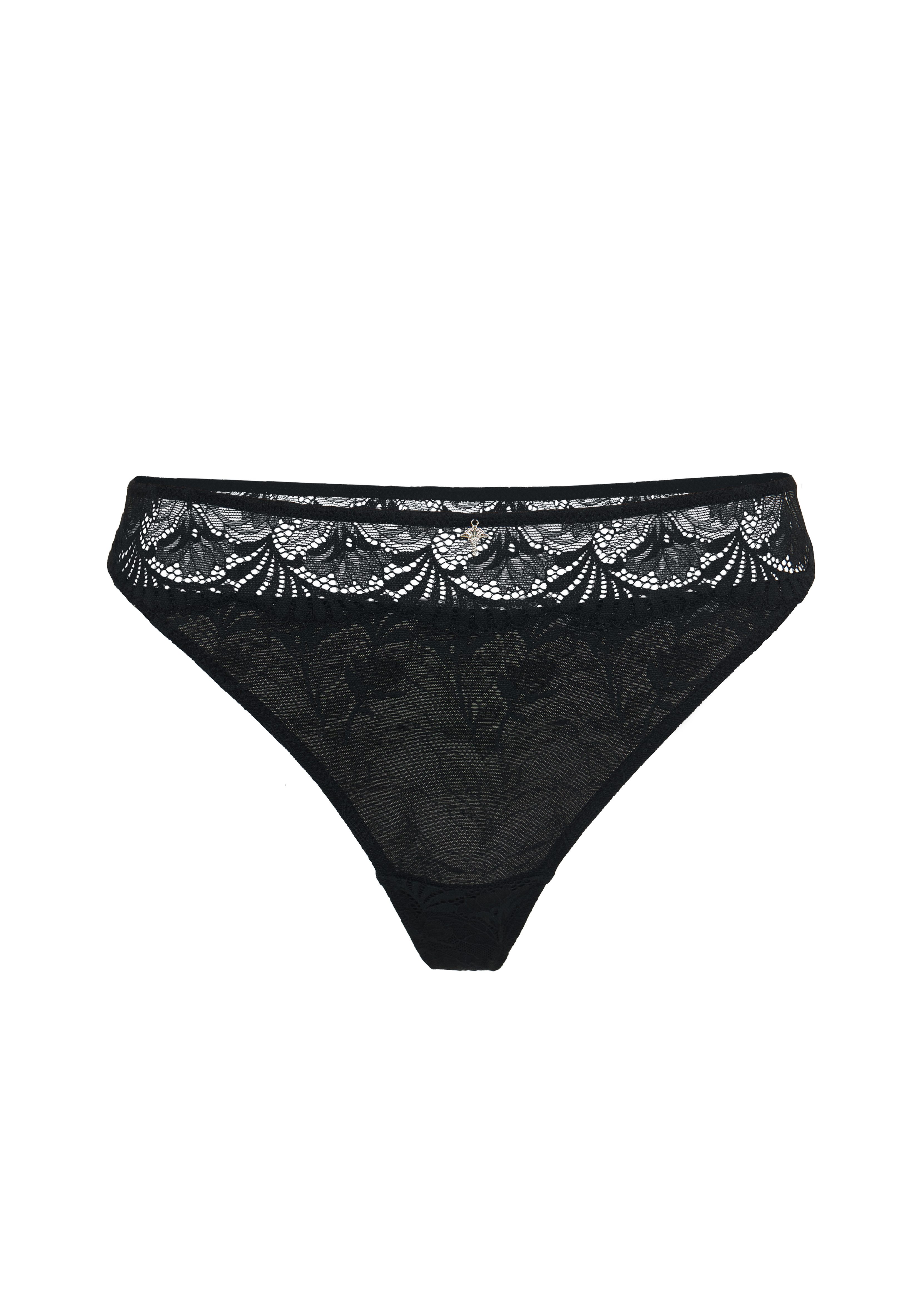 JOOP! Tanga Beautiful florale kant, stretchband, elastisch,