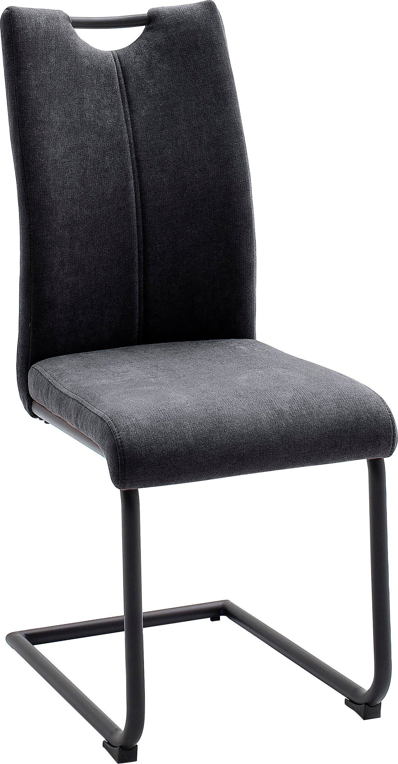 MCA furniture Vrijdragende stoel Adana (4-set), belastbaarheid 120 kg, met handgreep, zithoogte van ca. 48 cm (4 stuks)
