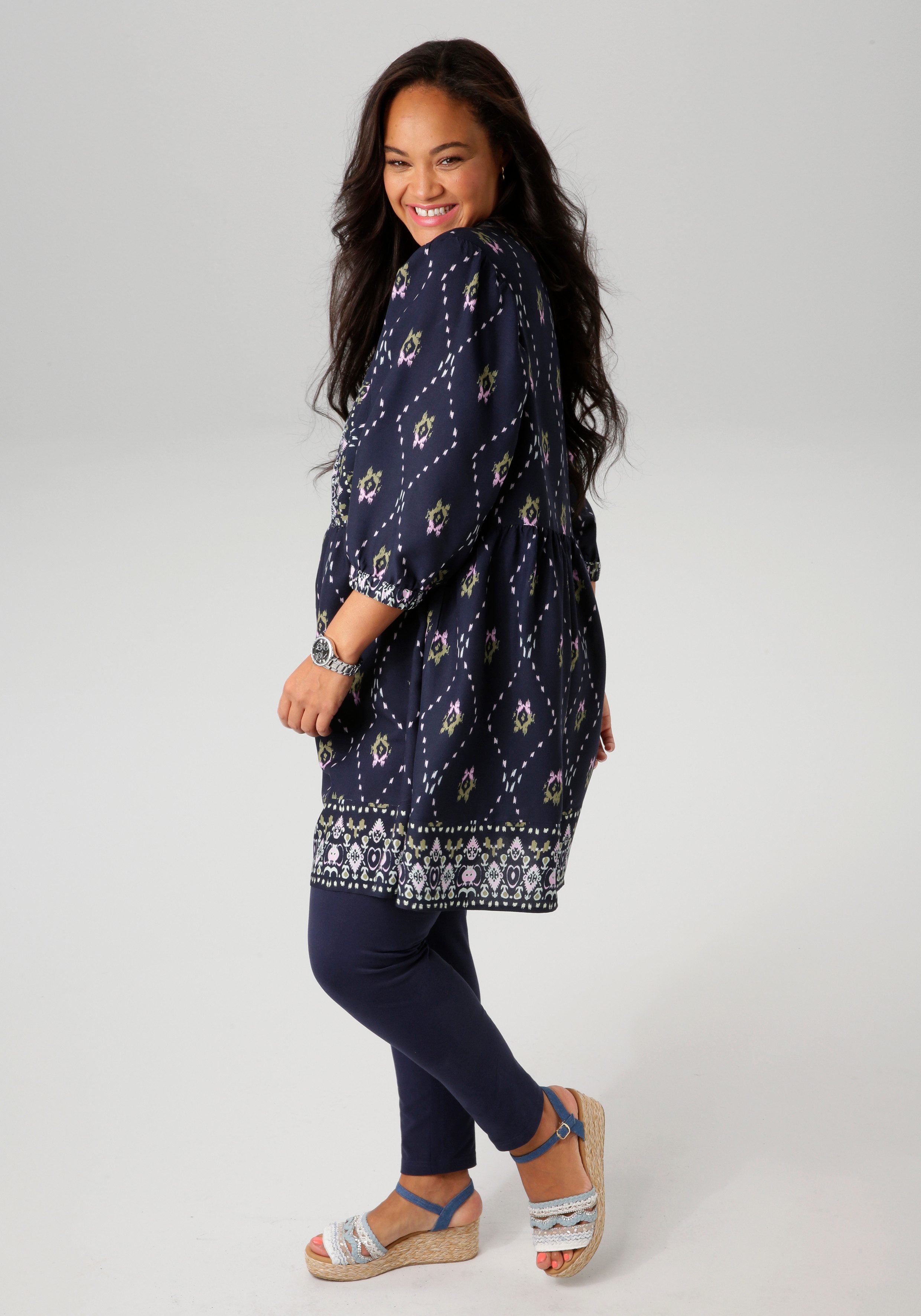 Aniston PLUS Tuniek met fantasierijke, kleurharmonische print - nieuwe collectie