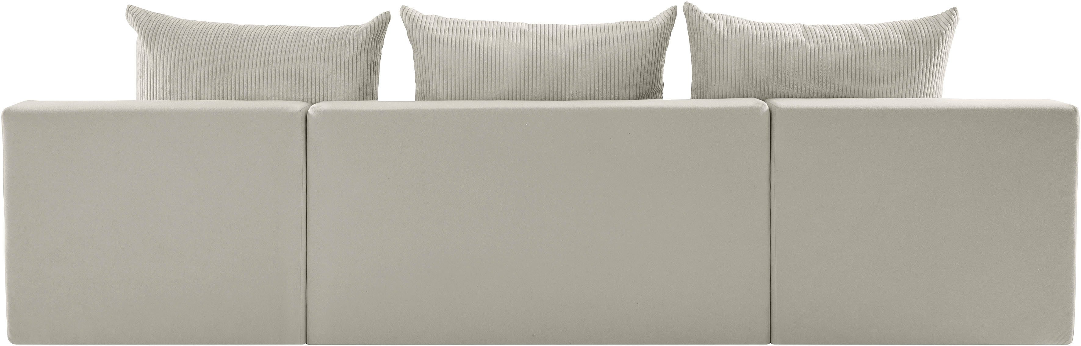 COLLECTION AB Zithoek Josy U-vorm, breedte 269 cm, platweefsel, structuur, kunstleer
