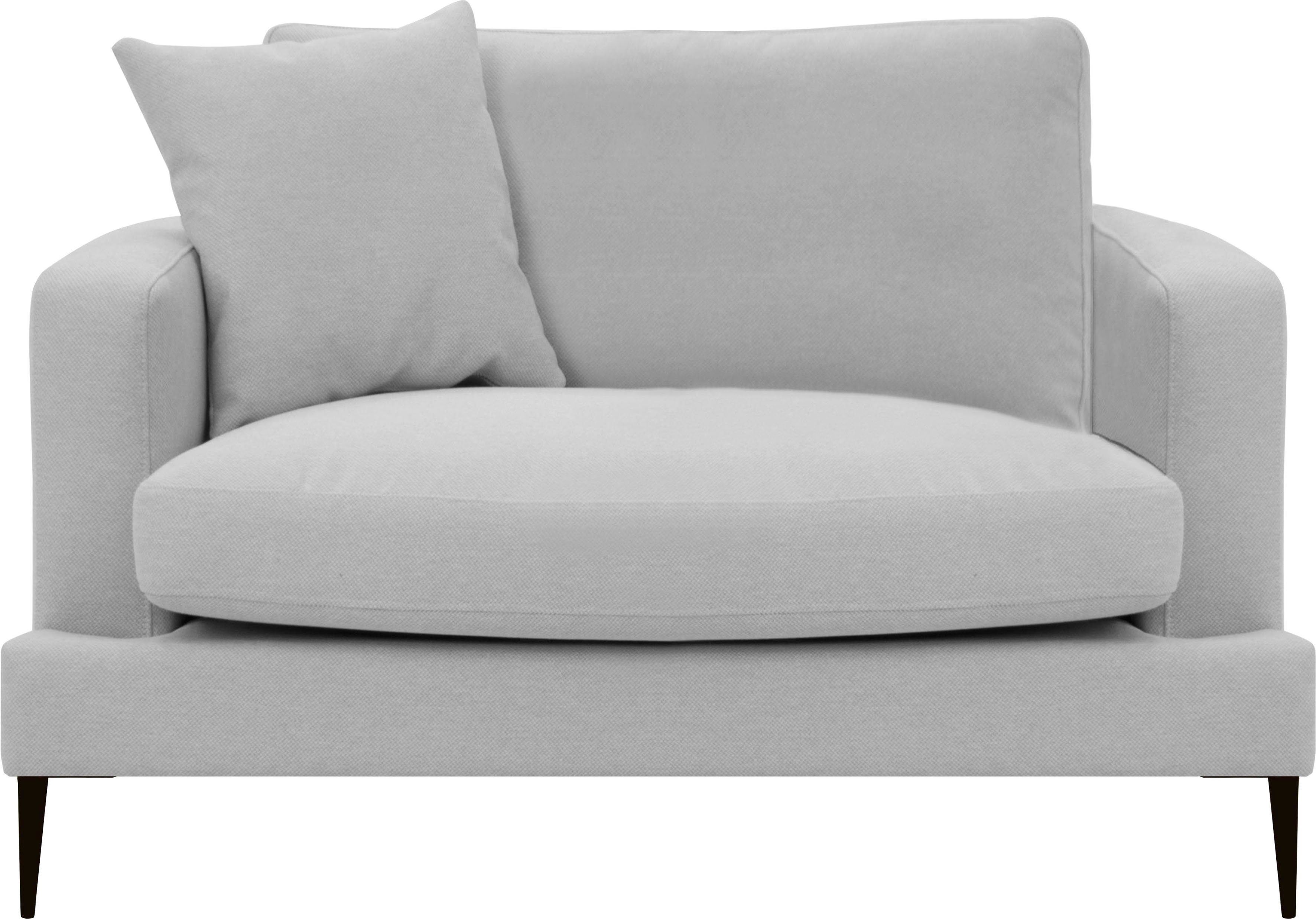 Leonique Fauteuil Cozy loungesstoel, designstoel, afmetingen B/D/H: 91/97/80 cm fauteuils grijs