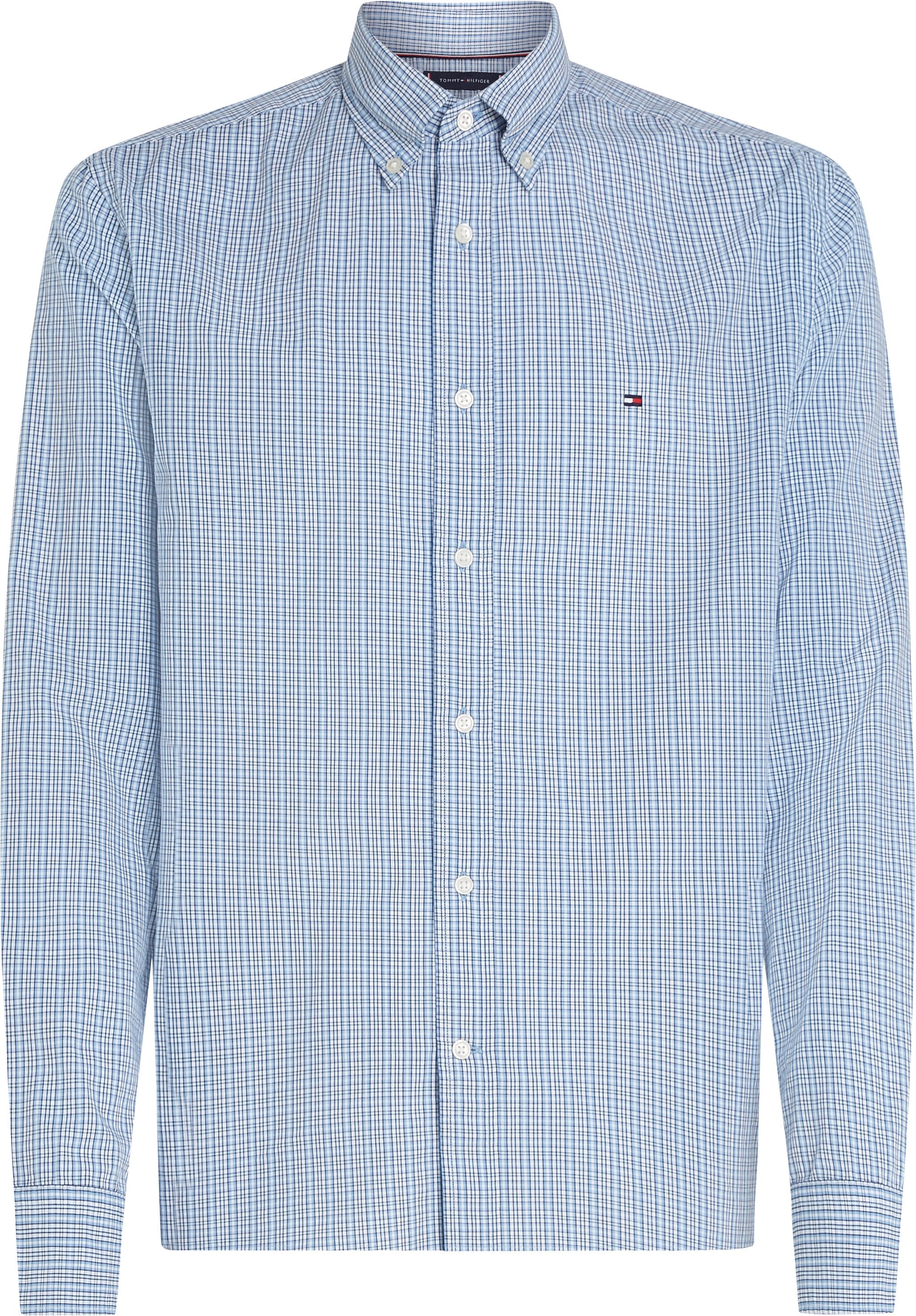 Tommy Hilfiger Overhemd met lange mouwen FLEX POPLIN SMALL TARTAN SHIRT