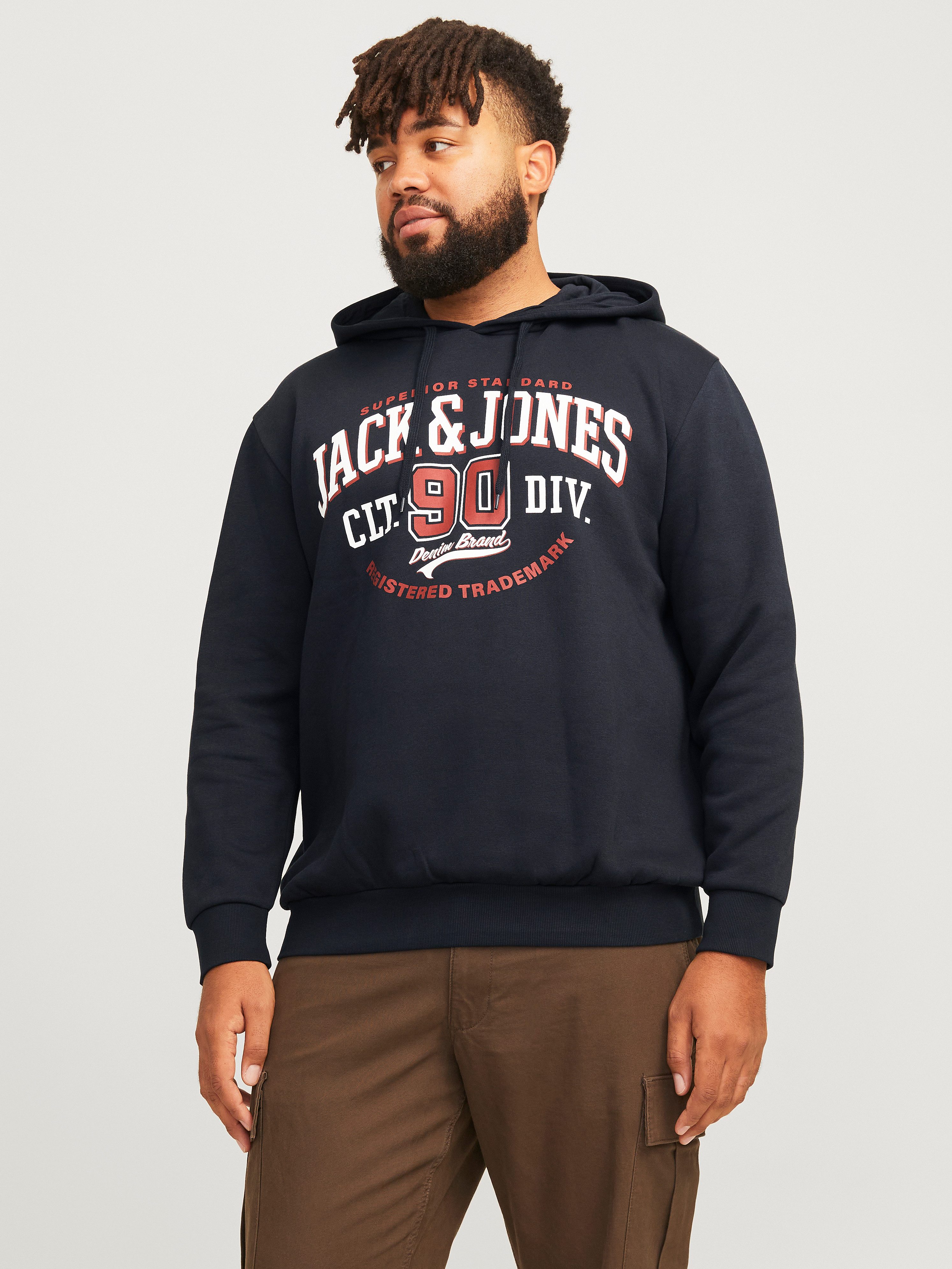 Jack & Jones PlusSize Hoodie JJELOGO SWEAT HOOD 2 COL 24/25 NOOS PLS