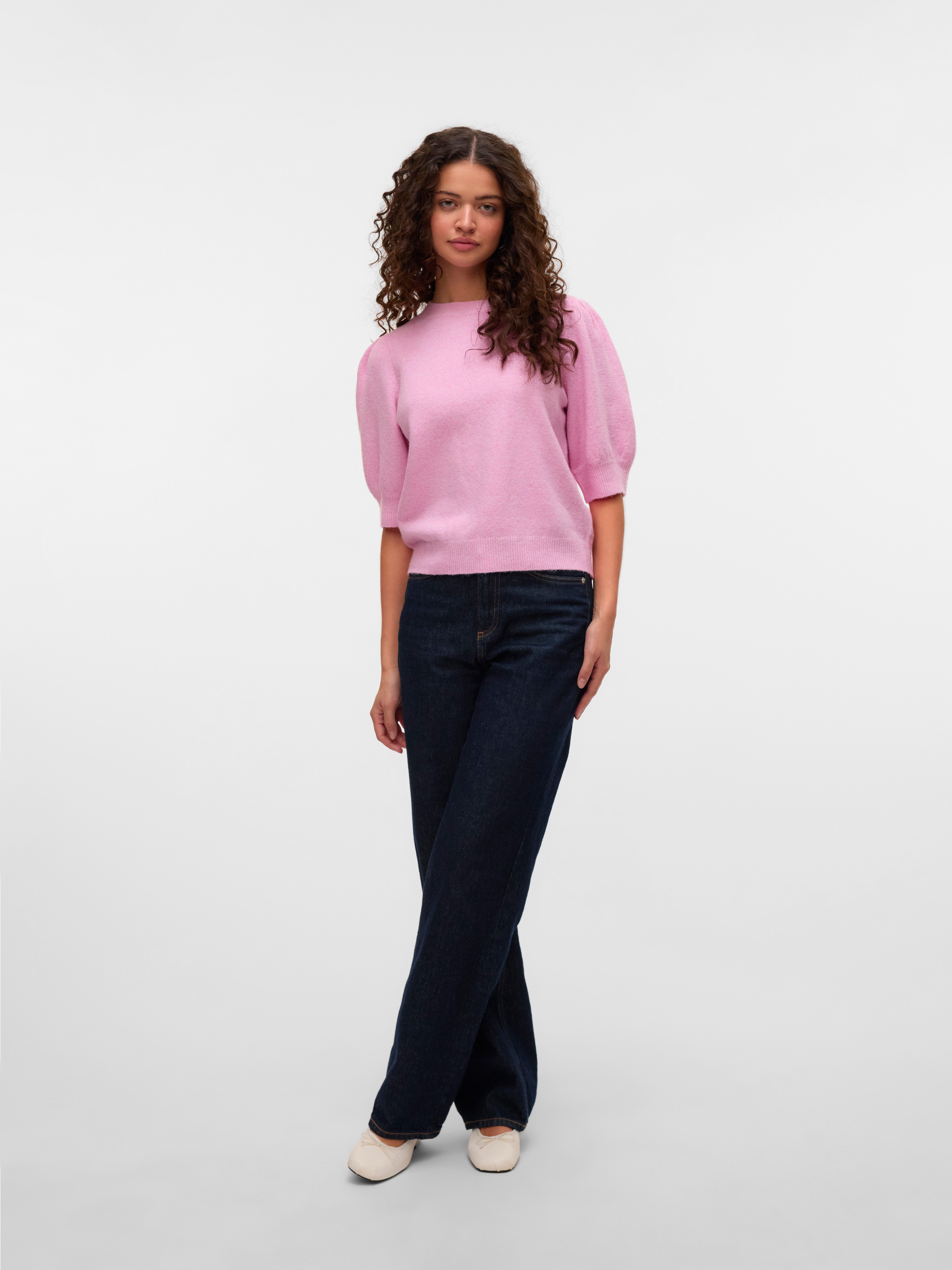 Vero Moda Trui met korte mouwen VMDOFFY 2/4 O-NECK PULLOVER GA NOOS