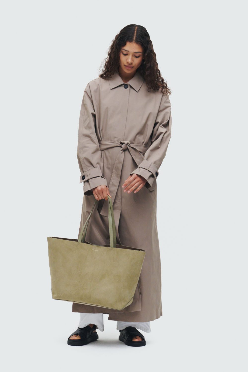 Calvin Klein Trenchcoat TRENCH COAT met steekzakken, met logopatch