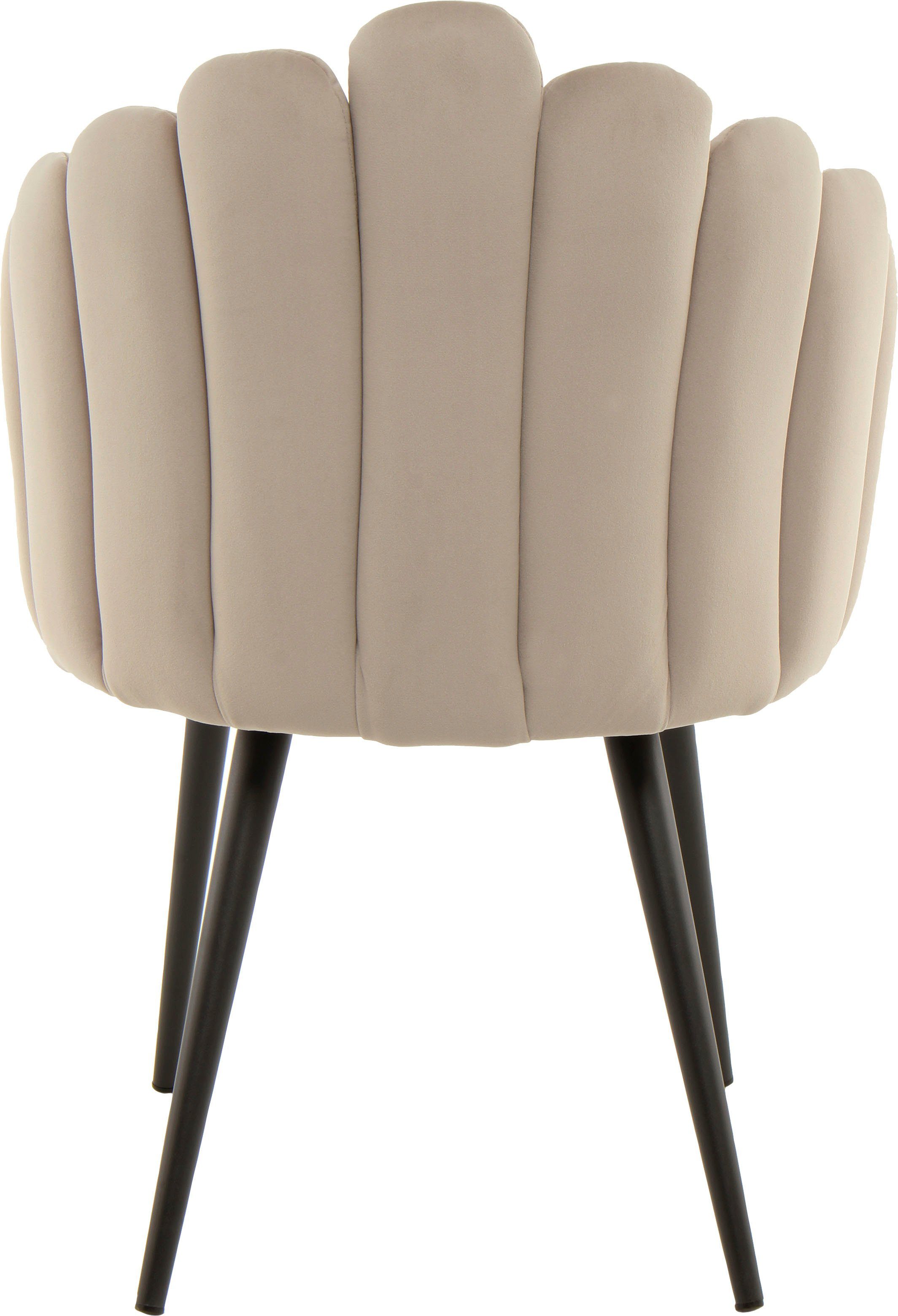 Kayoom Stoel Jeane 625, met fluweelzachte bekleding, comfortabel en gezellig fluweelzachte bekleding, modern, comfortabel en gezellig, met fluweelzachte bekleding (1 stuk)