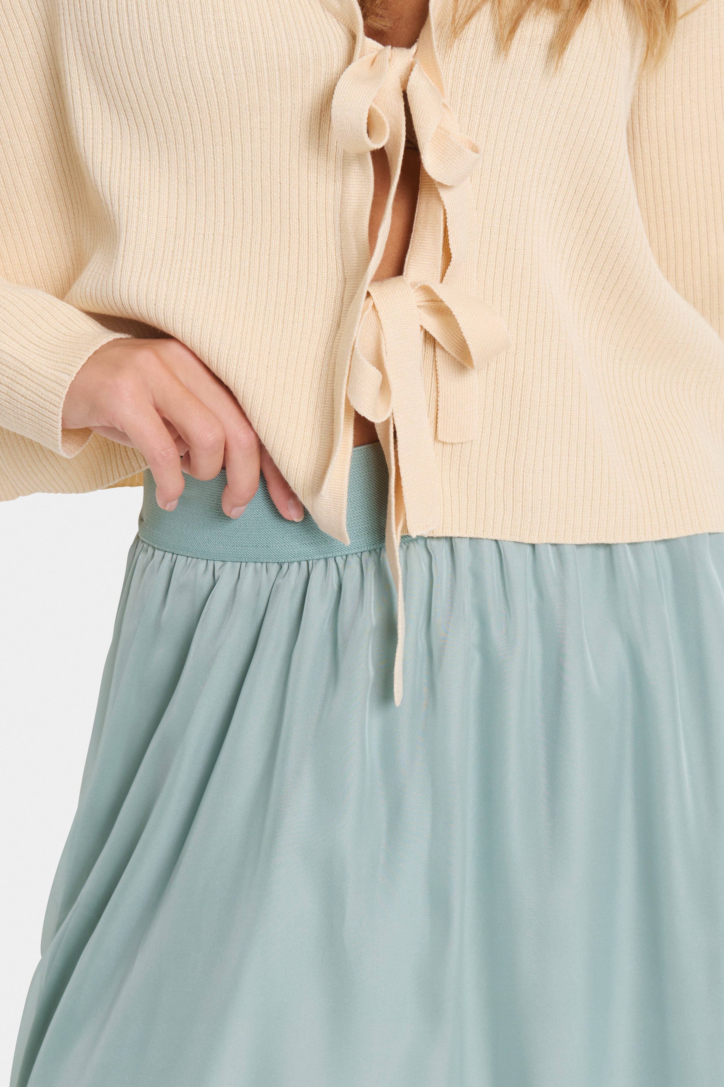 Saint Tropez Midirok CoralSZ Skirt gemaakt van chiffon