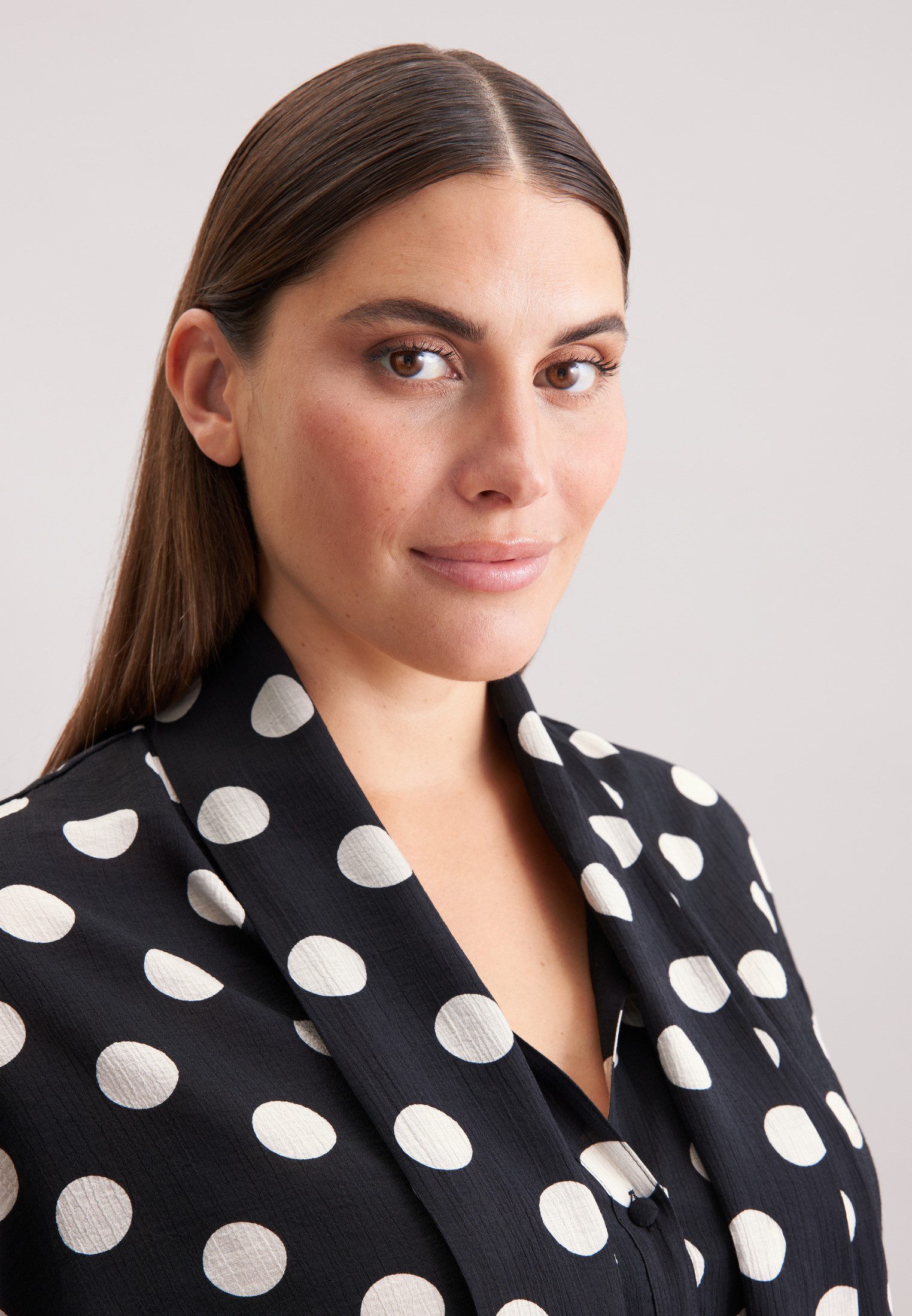 seidensticker Blouse met ruches Zwarte roos