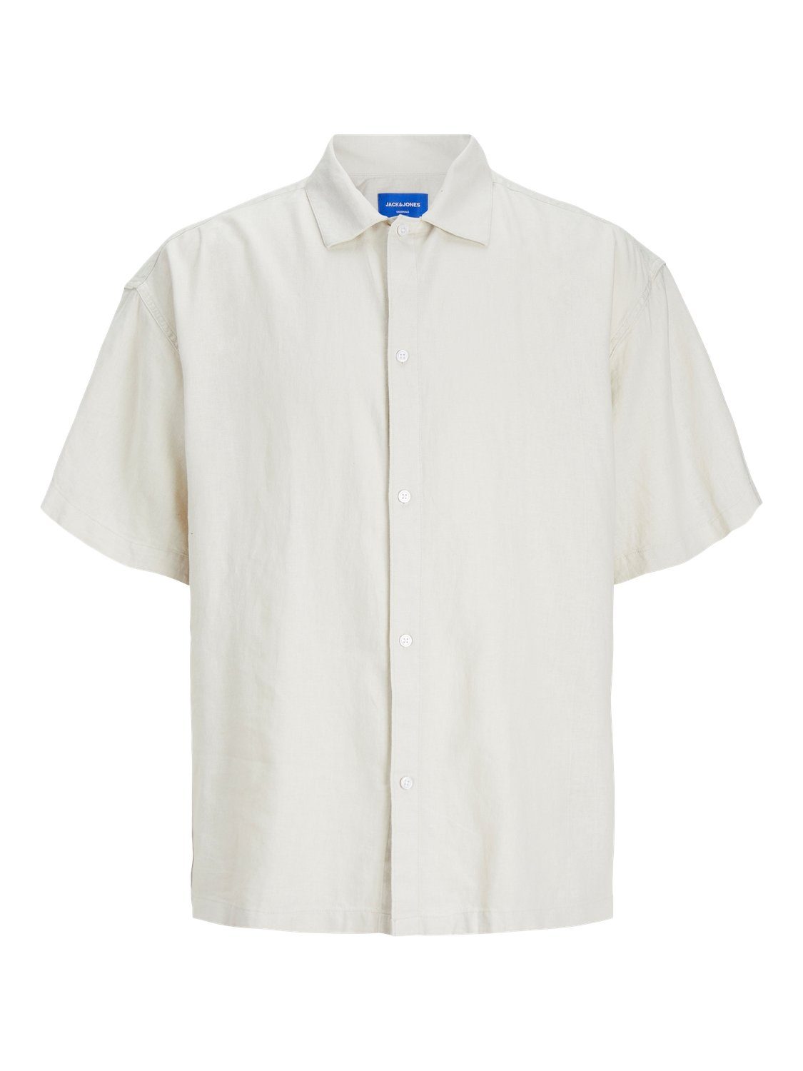 Jack & Jones Overhemd met korte mouwen JORFARO LINEN OVERSIZED SHIRT SS SN