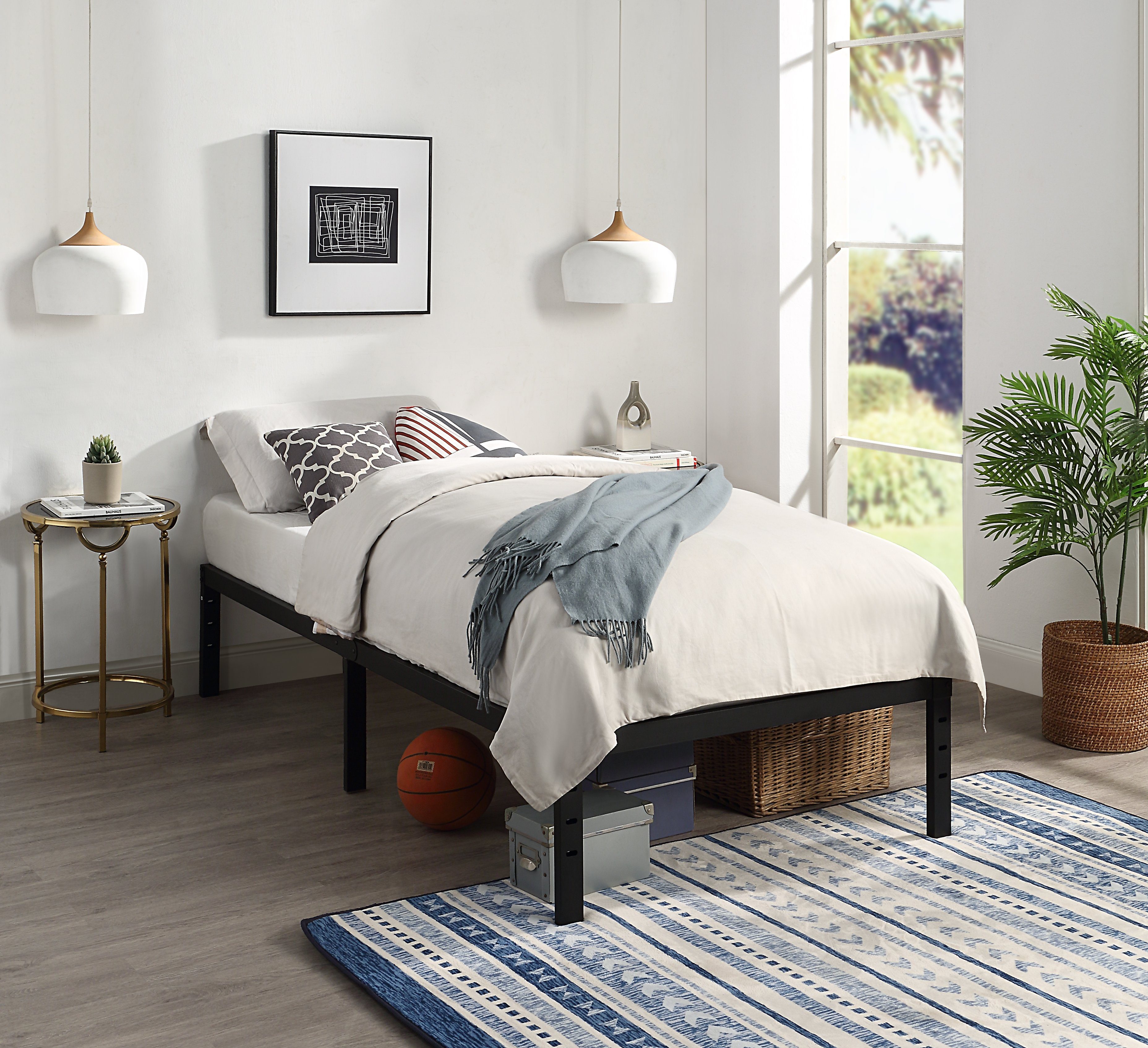 ATLANTIC home collection Metalen ledikant Rafael Platform bed, met opbergruimte