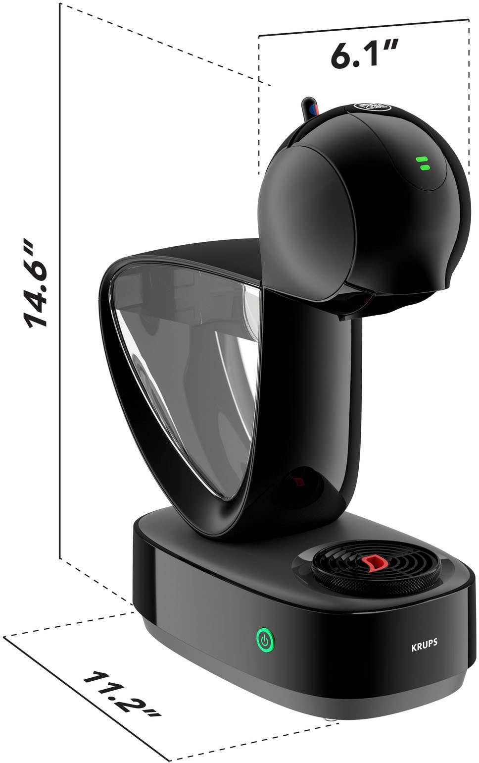 Nescafé Dolce Gusto Koffiecapsulemachine KP2708 Infinissima Touch Automatic, incl. 3 pakken dolce gusto flat white t.w.v. €17,97 (adviesprijs)