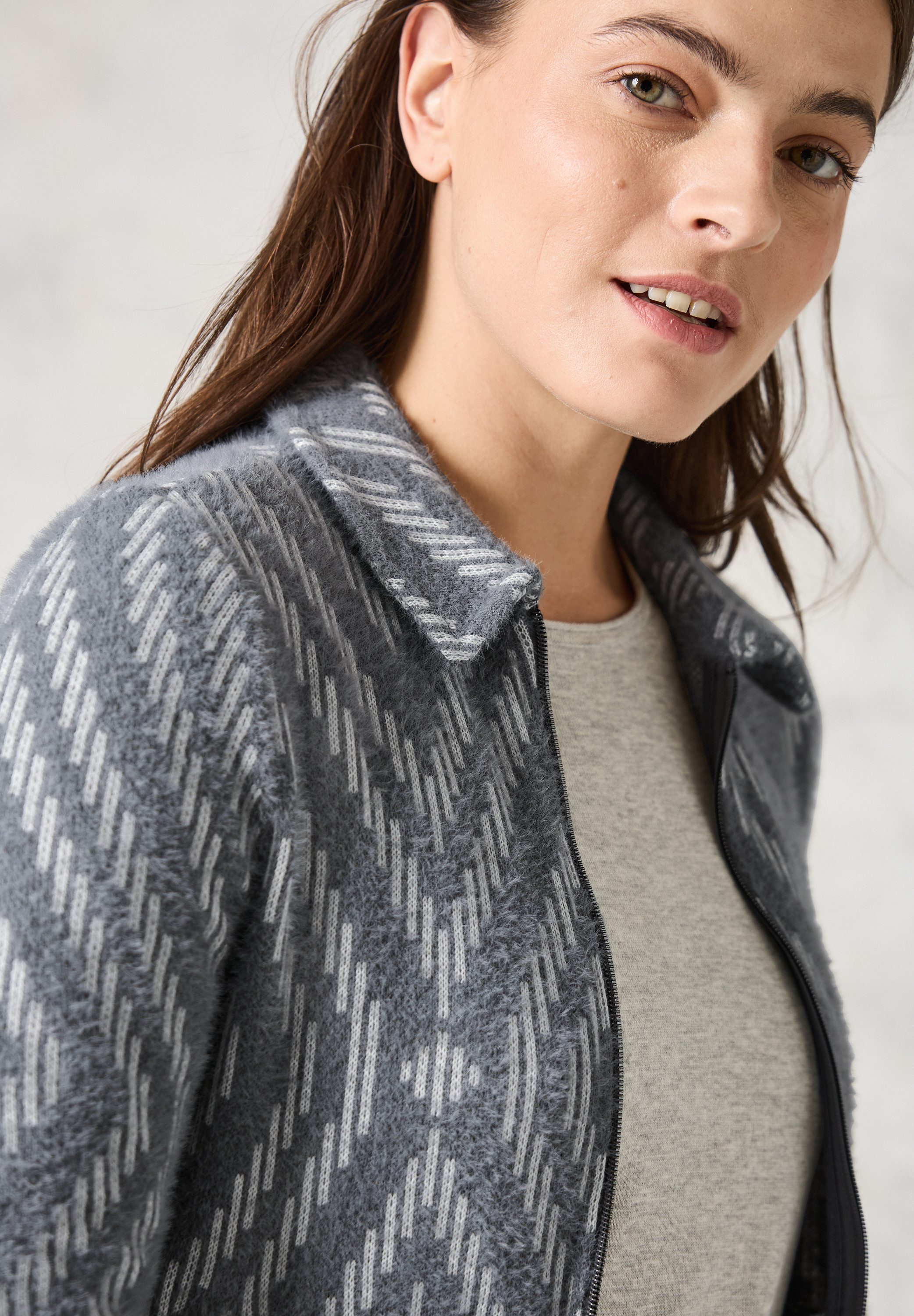 Cecil Cardigan met grafisch patroon