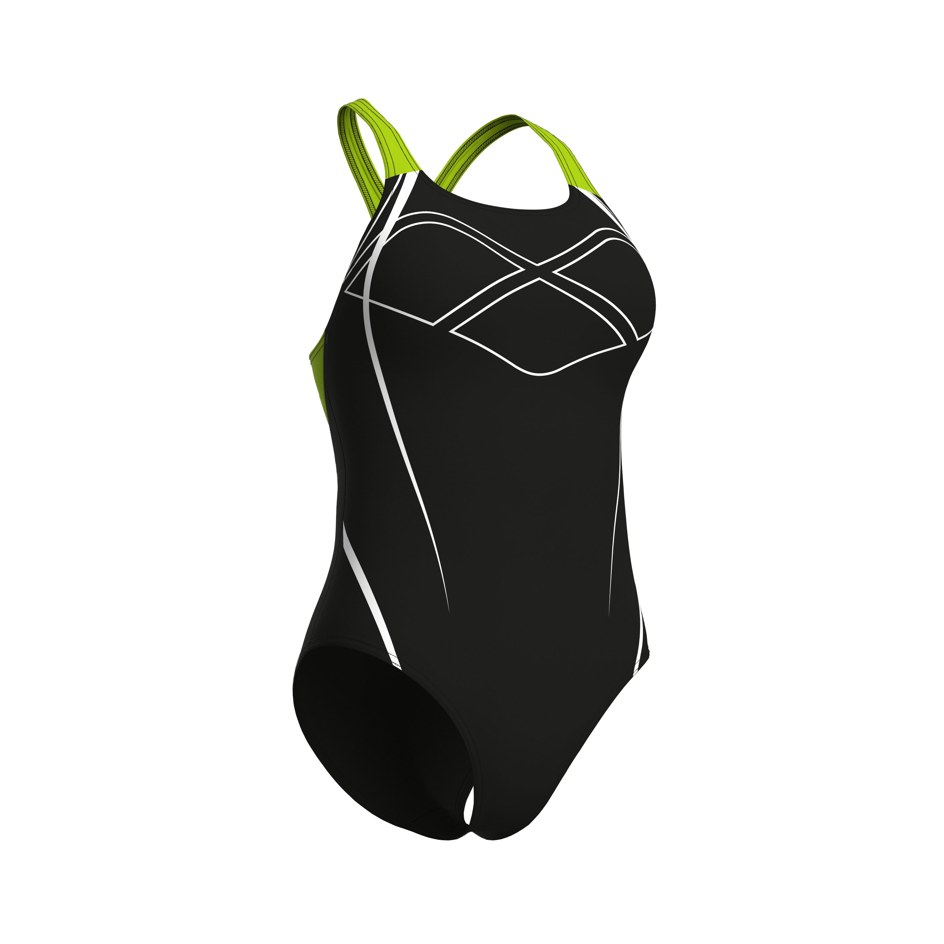 Arena Badpak Arena Feel dames graphic Swim Pro rug badpak (1 stuk)