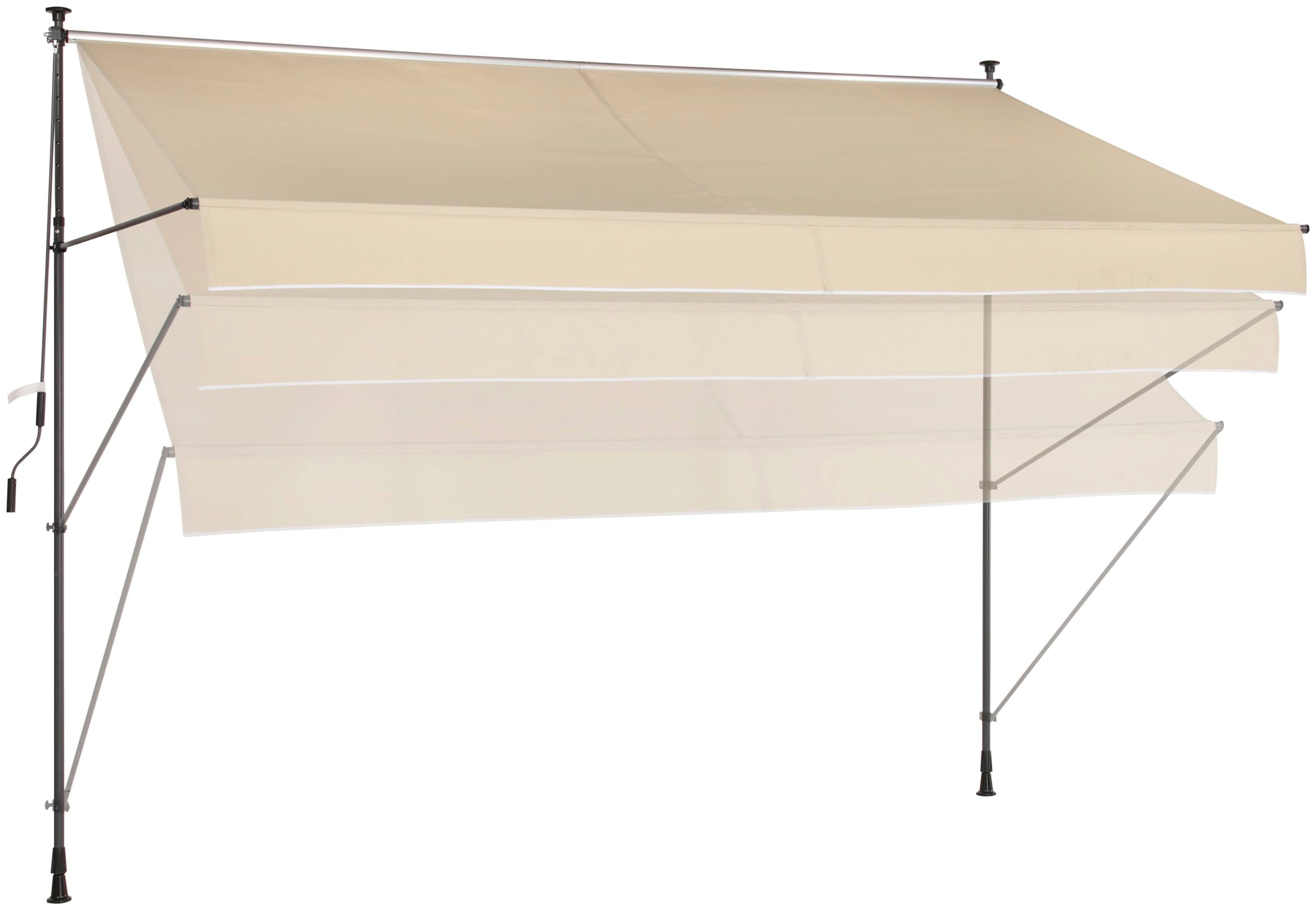 KONIFERA Klemzonnescherm Breedte/ uitval: 200x120 cm