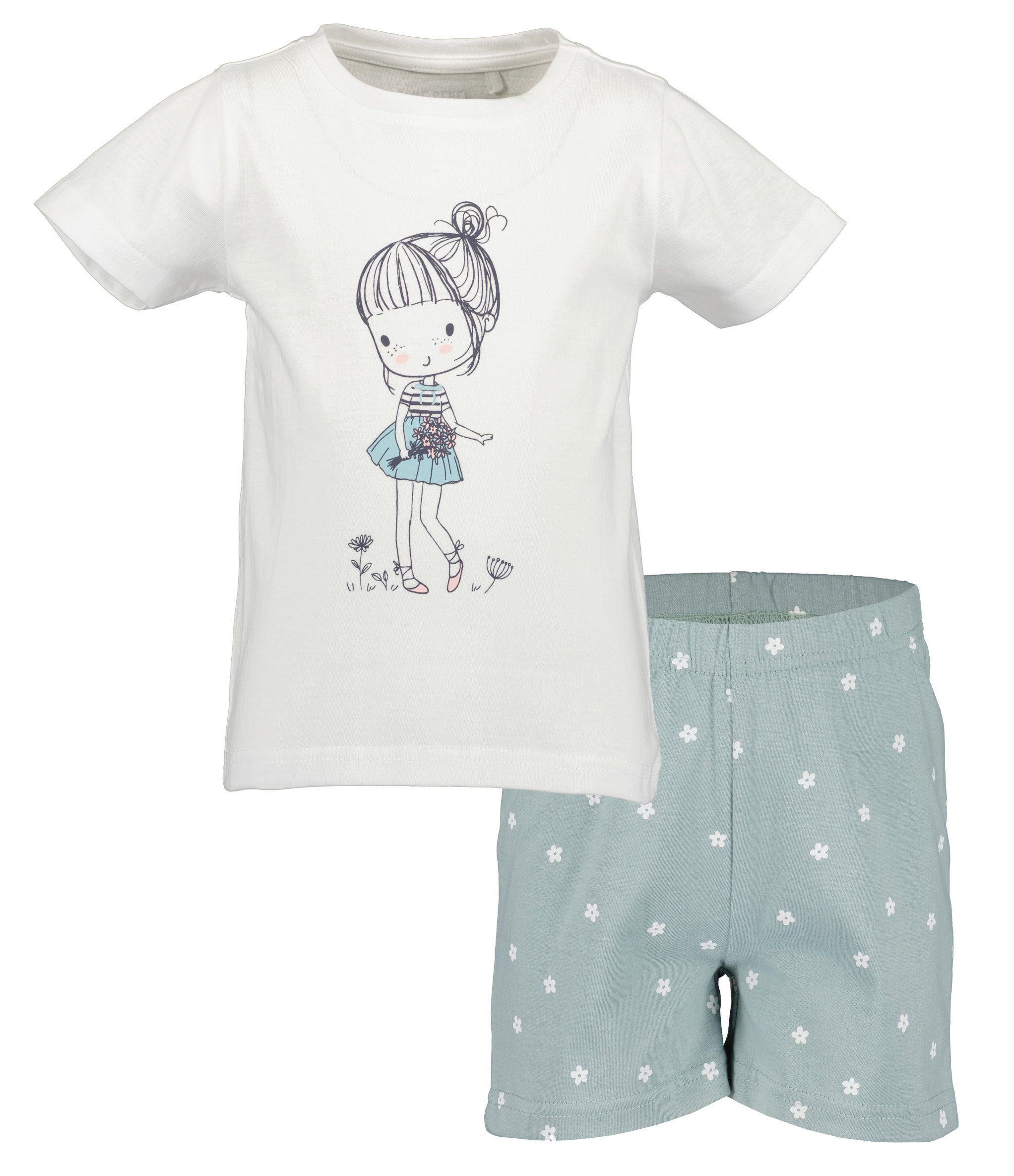 Blue Seven Nachthemd Kl Md pyjama, kort meisjes nachthemden maat 92 (98) wit