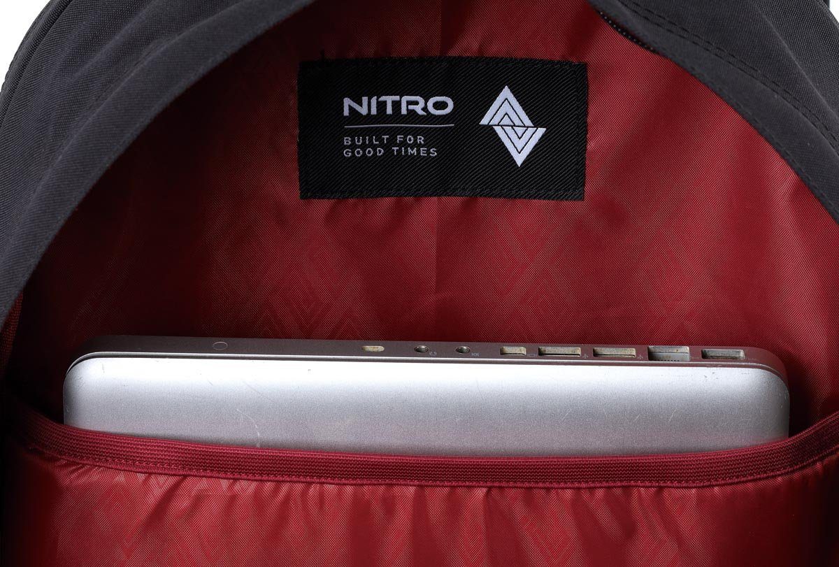 NITRO Vrijetijdsrugzak Urban Plus Daypack, streetpack in retro-stijl, alledaagse rugzak, schoolrugzak