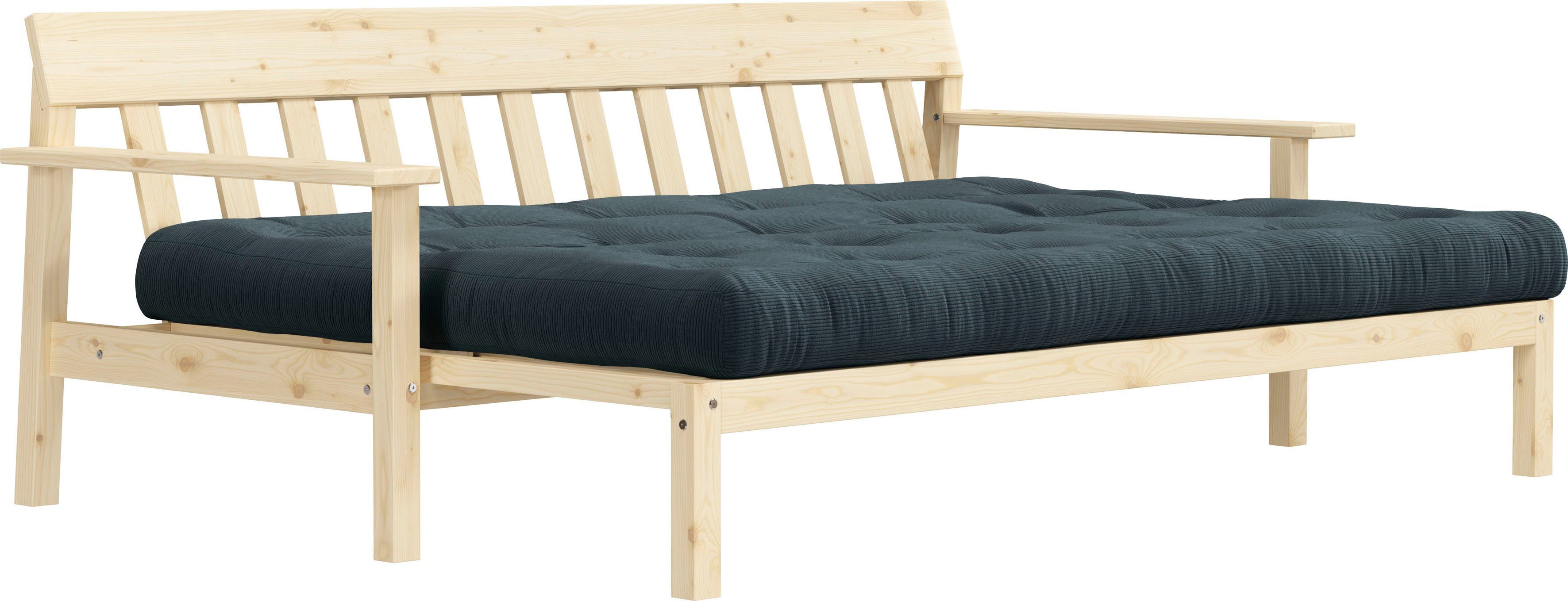 Karup Slaapbank Unwind Met houtstructuur, incl. futonmatras, ligoppervlak 130x190 cm