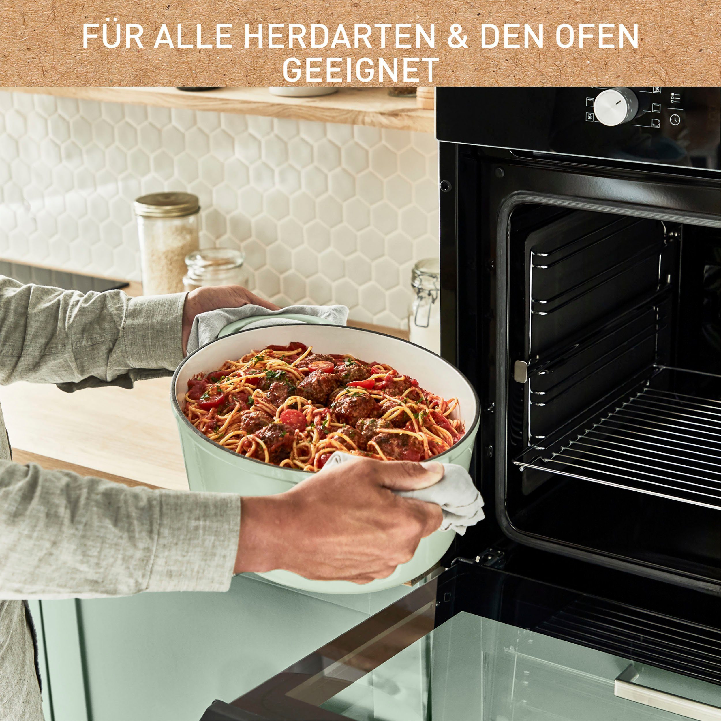 Tefal Braadpan LOV braadpan met deksel, Ø 34 cm, ovaal Inductie, geschikt voor alle soorten fornuizen, incl. e-book (1-delig)