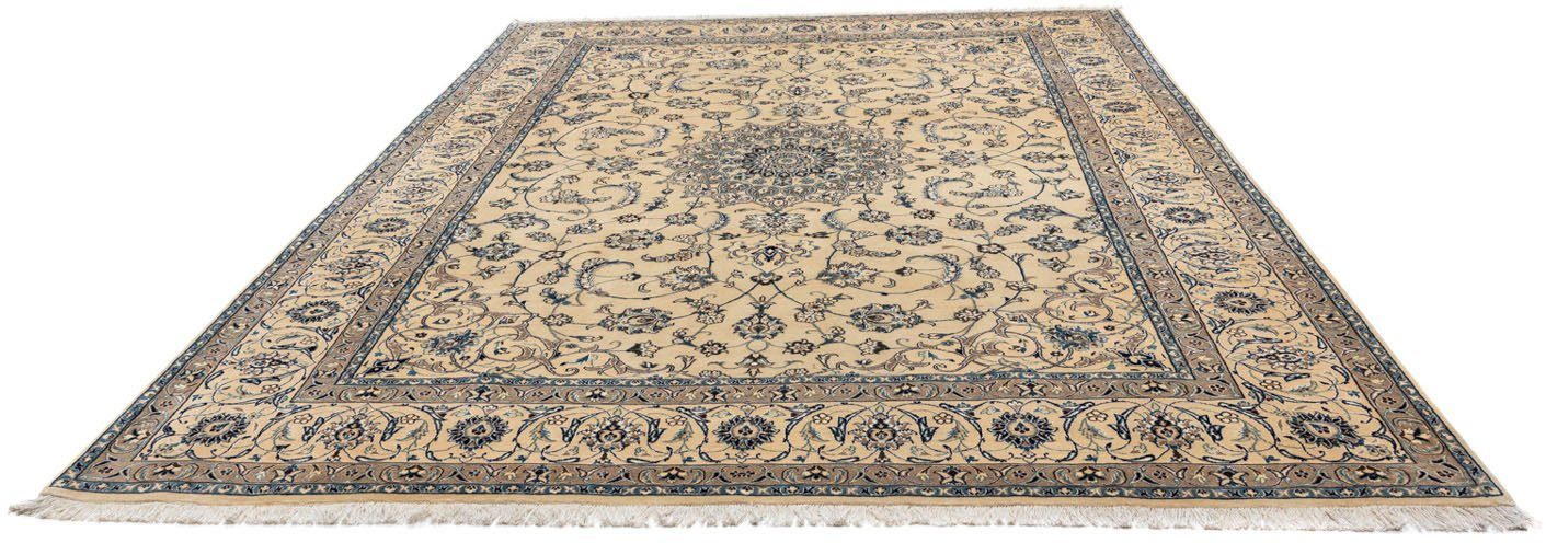 morgenland Wollen kleed Nain 6la medaillon beige 335 x 251 cm Uniek exemplaar met certificaat
