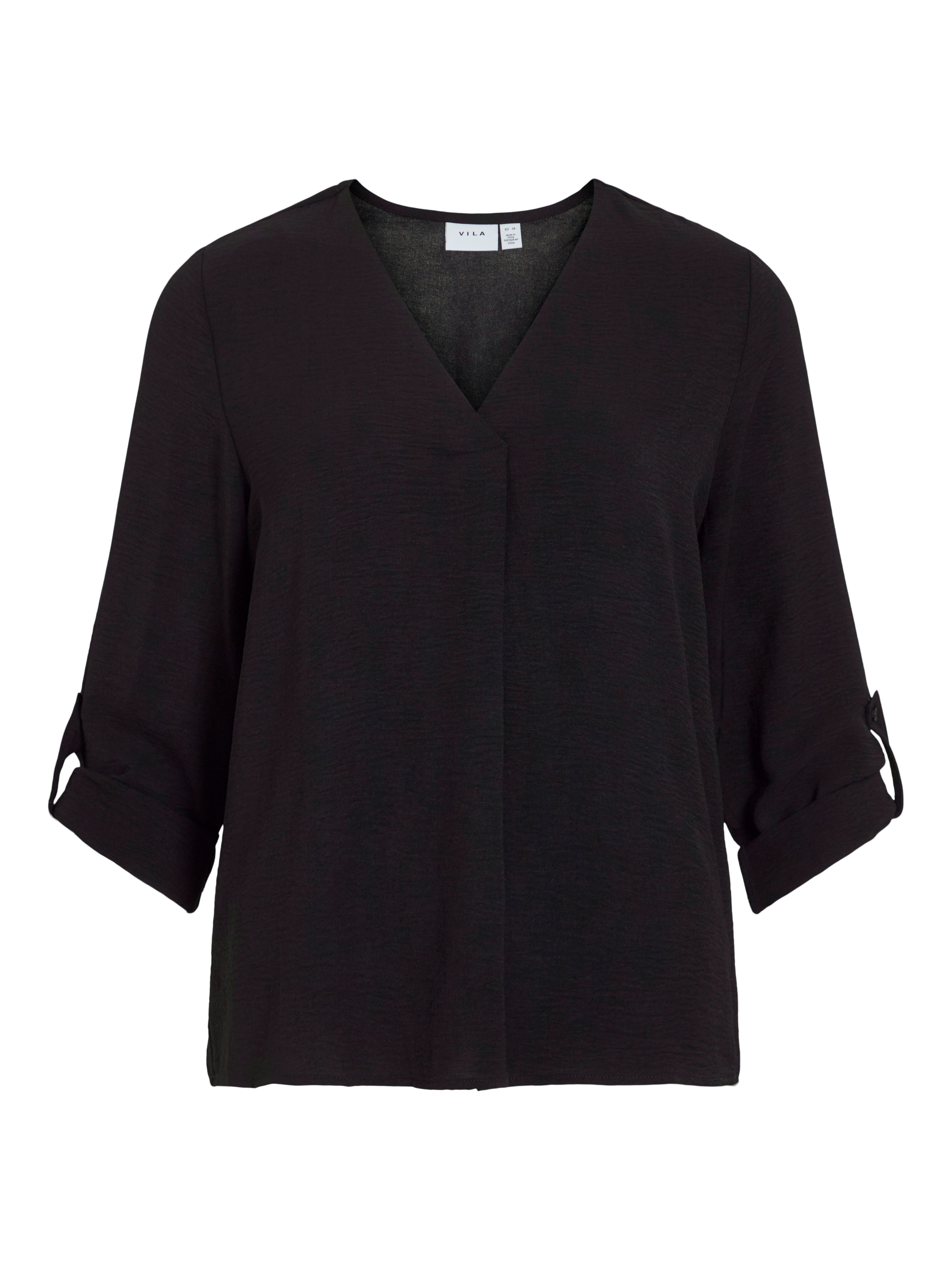 Vila Shirt VIJOSA 3/4 V-NECK TOP - NOOS