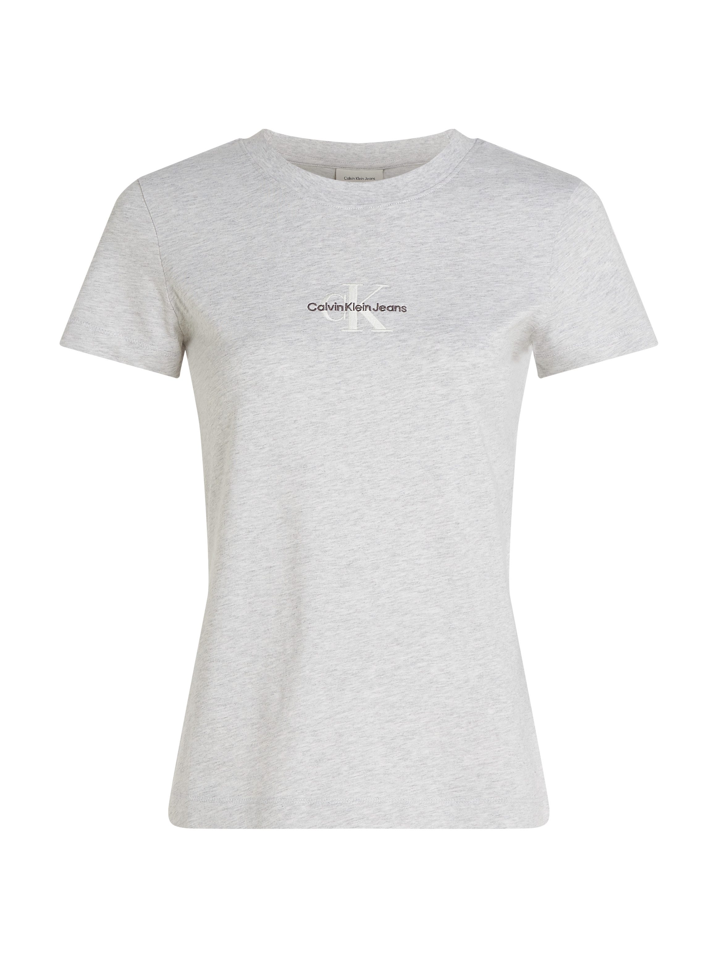Calvin Klein T-shirt MONOLOGO SLIM TEE met gestempeld logo