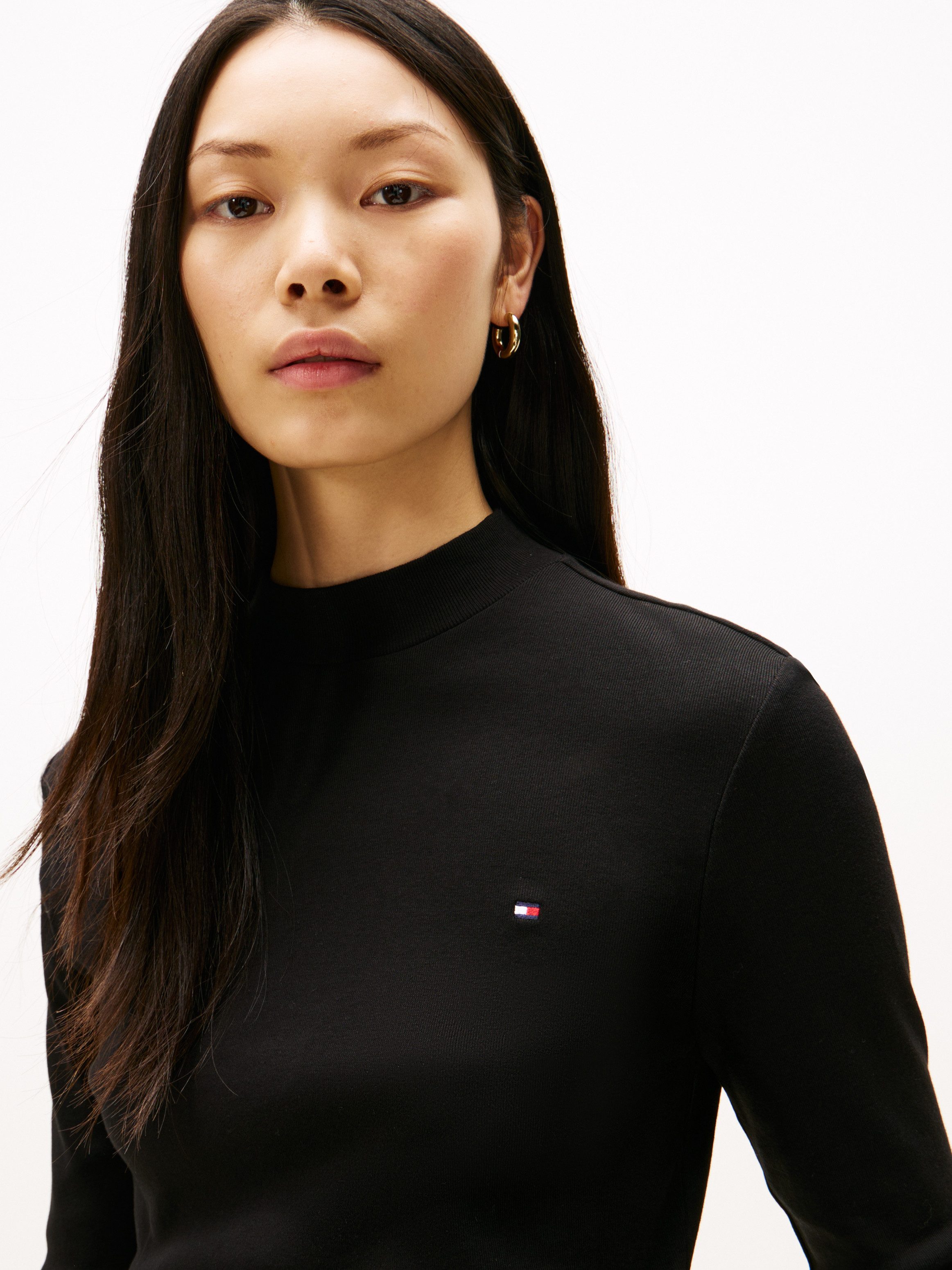 Tommy Hilfiger Shirt met lange mouwen SLIM CODY MOCK-NK LS