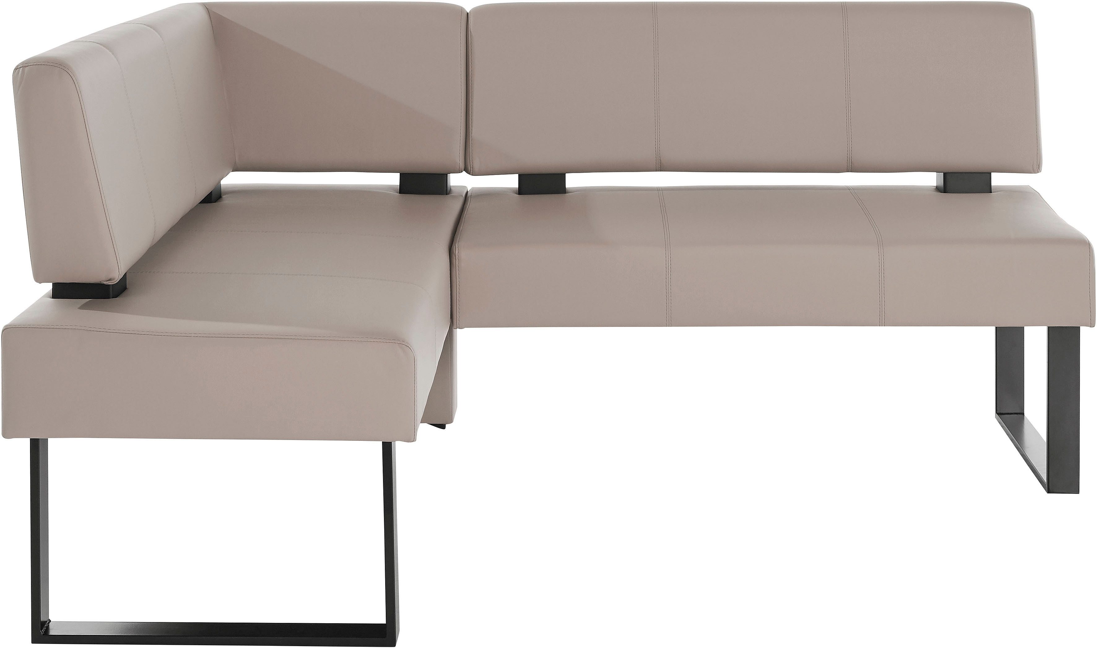 Home affaire Hoekbank Oliver met metalen frame, keukenbank verschillende hoezen cord eetkamerbank ottos choice