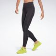reebok trainingstights bold high-waisted ruched tight grijs