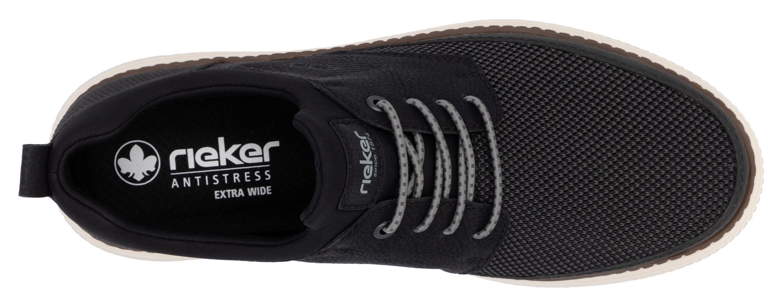 Rieker Slip-on sneakers , vrijetijdsschoen, lage schoen, slipper met memocup-uitrusting