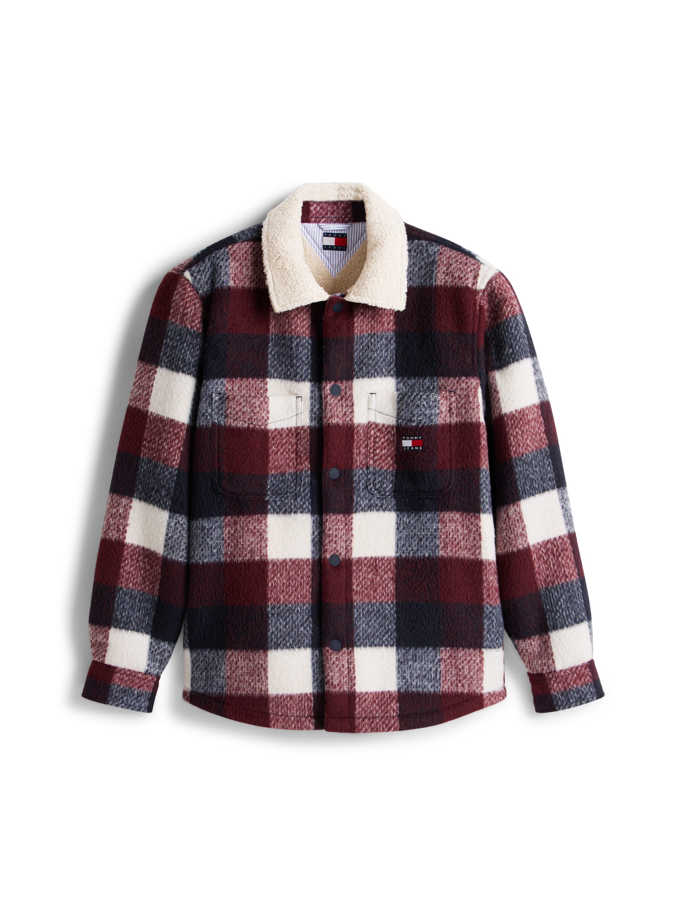 TOMMY JEANS Geruit overhemd CHECK TEDDY OVERSHIRT