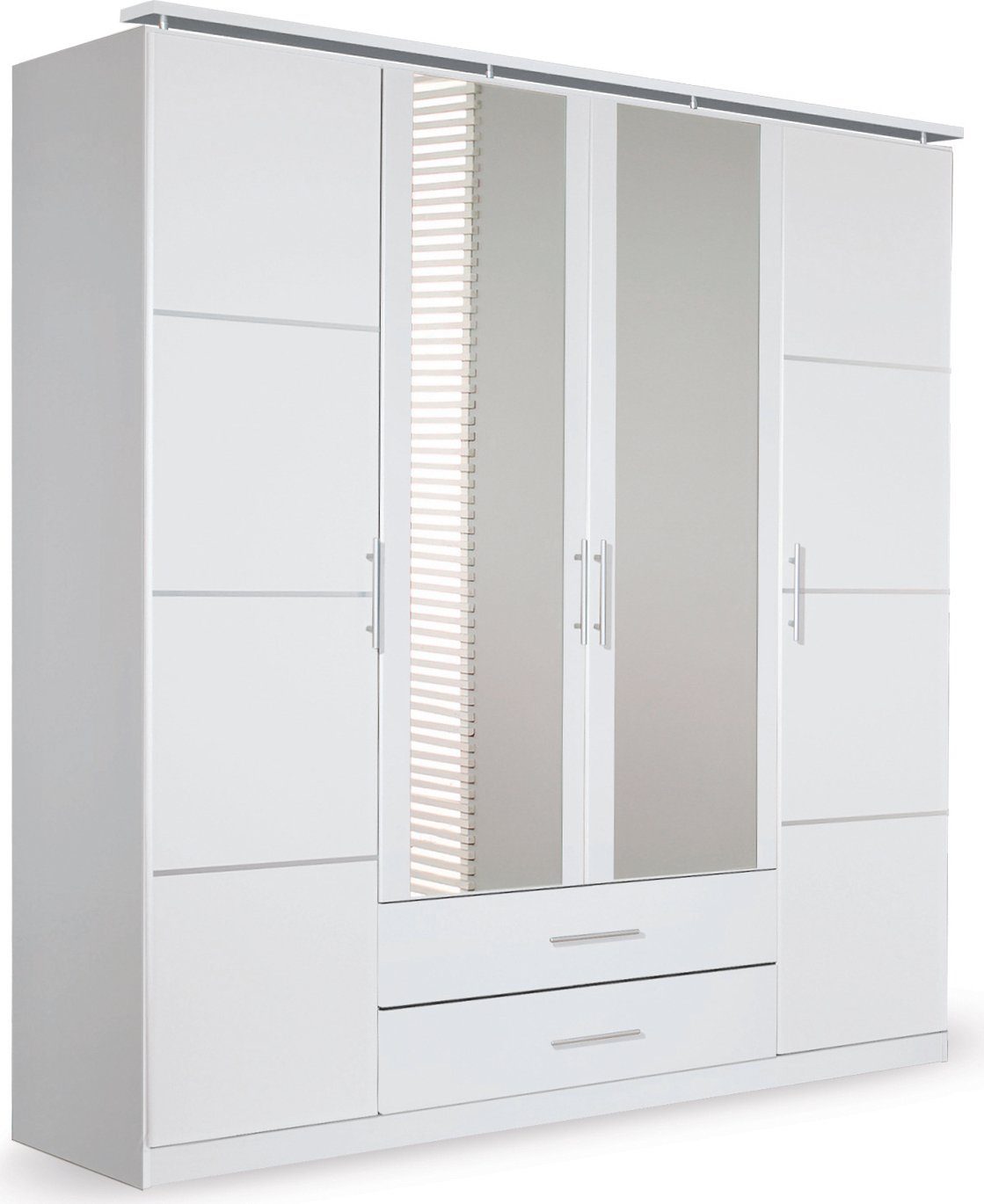 rauch Draaideurkast Micro met elegante panelen en praktische externe laden