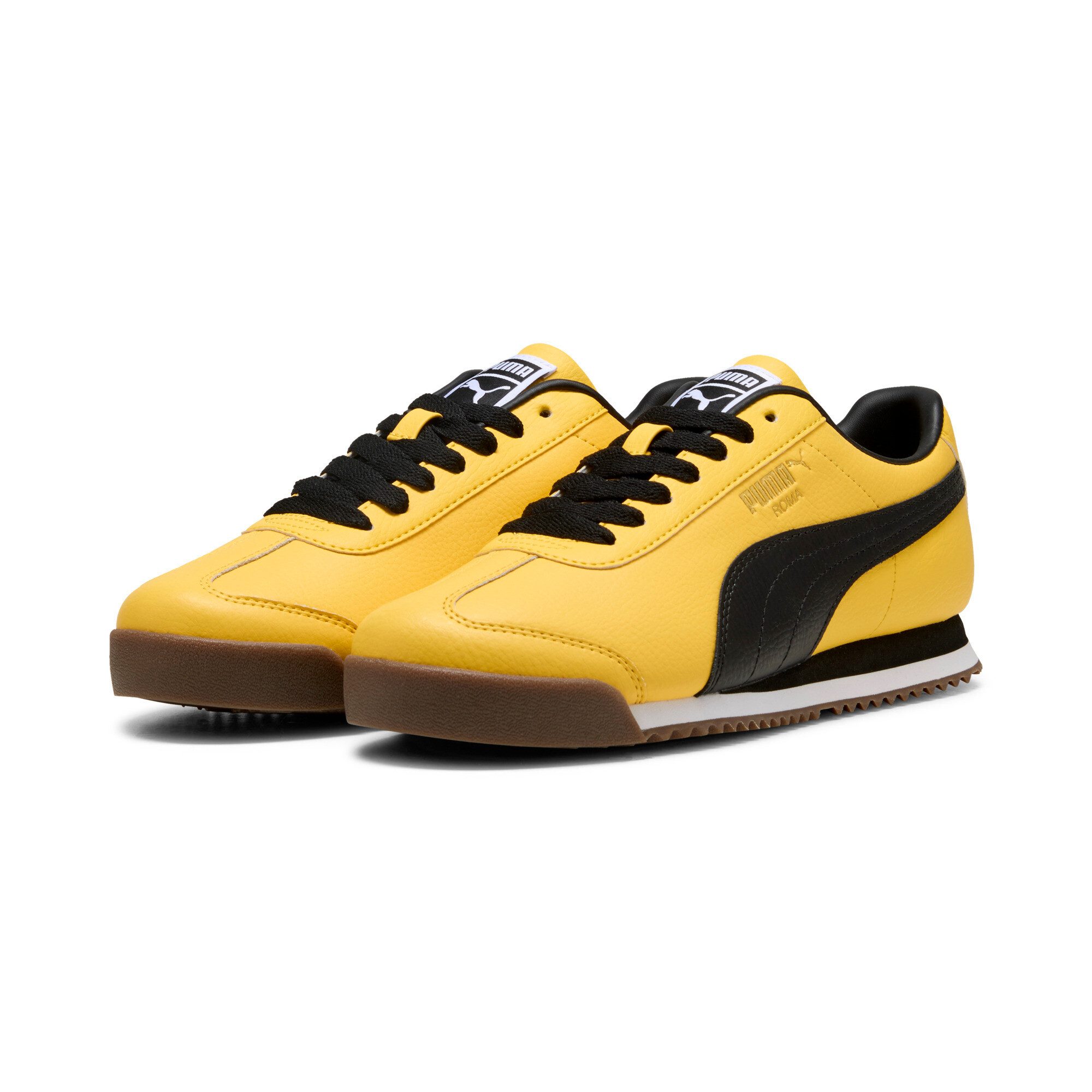 PUMA Sneakers ROMA 24 STANDARD jongens lage sneakers maat 38 geel