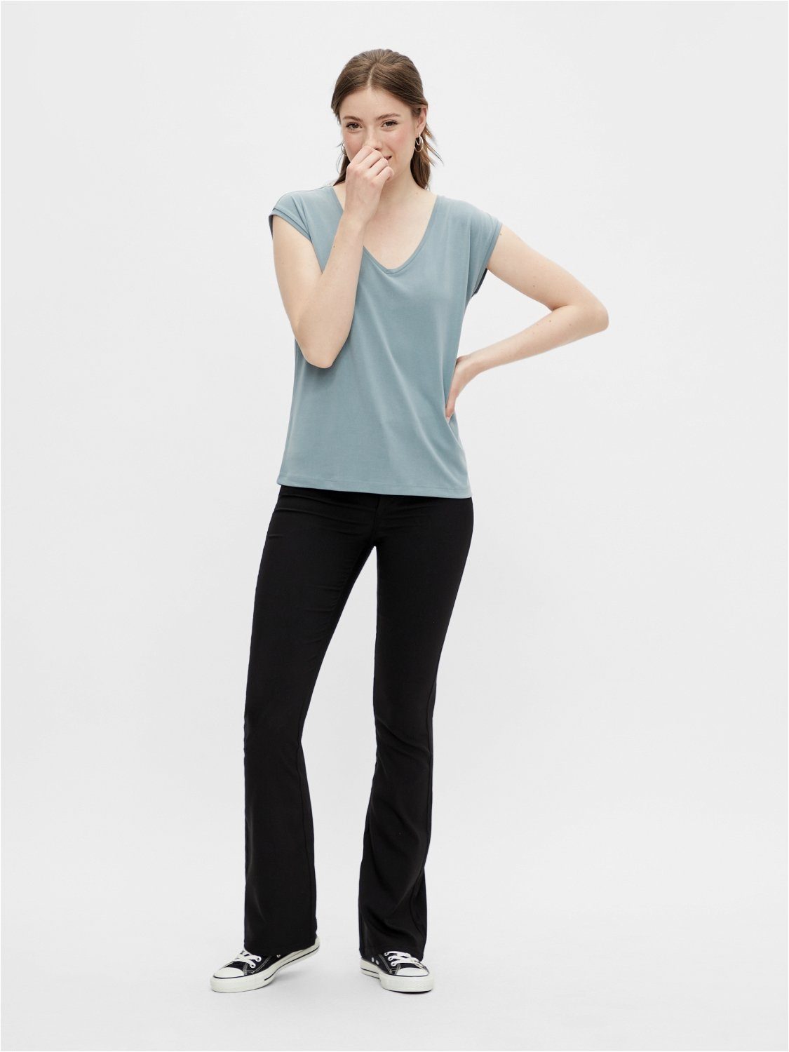 pieces Shirt met korte mouwen PCKAMALA TEE NOOS BC