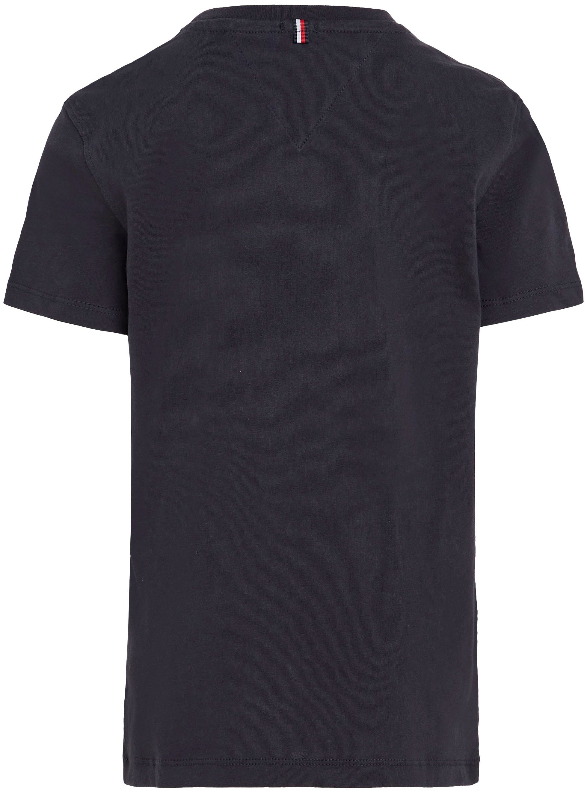 Tommy Hilfiger Shirt met ronde hals BOYS BASIC CN KNIT S/S met tommy hilfiger-merklabel