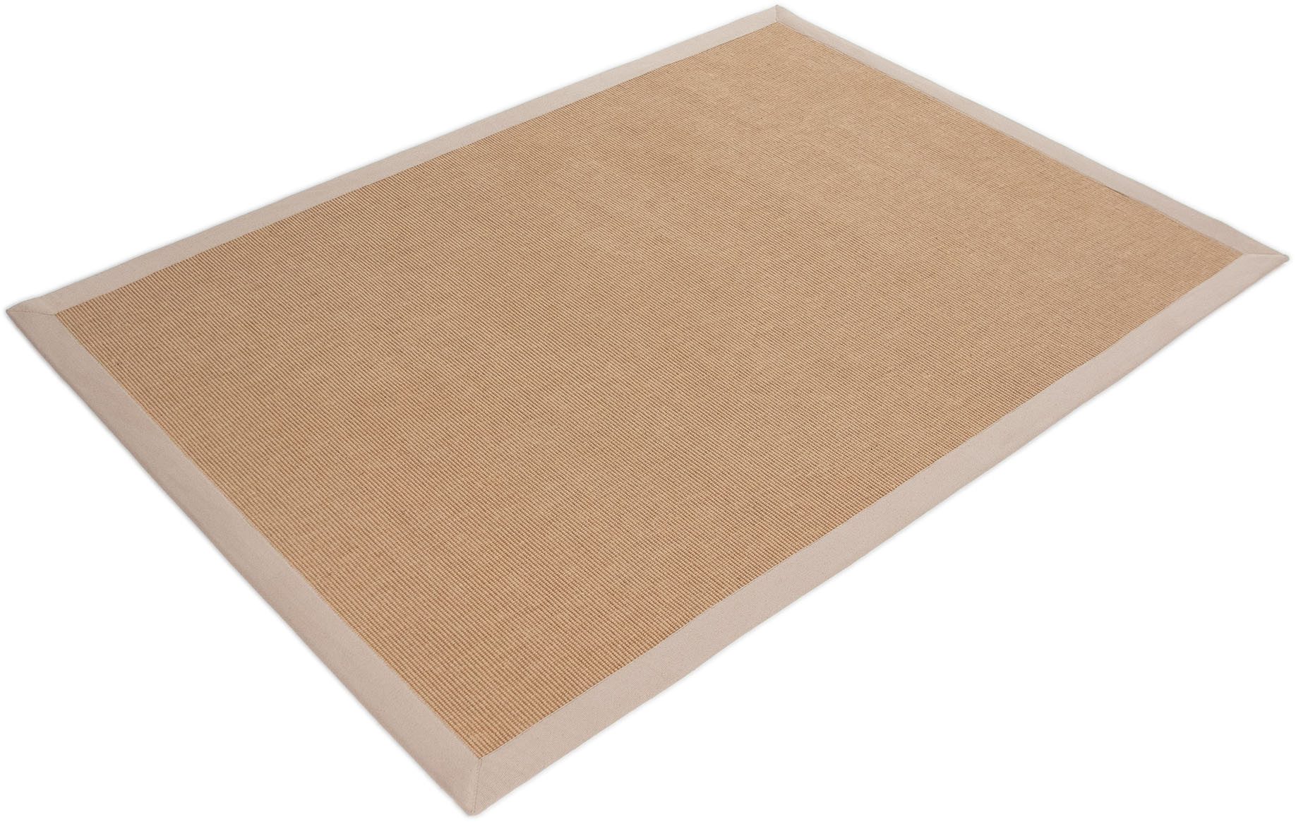 carpetfine Sisalkleed Sisal met gekleurd randdessin, antislip achterzijde