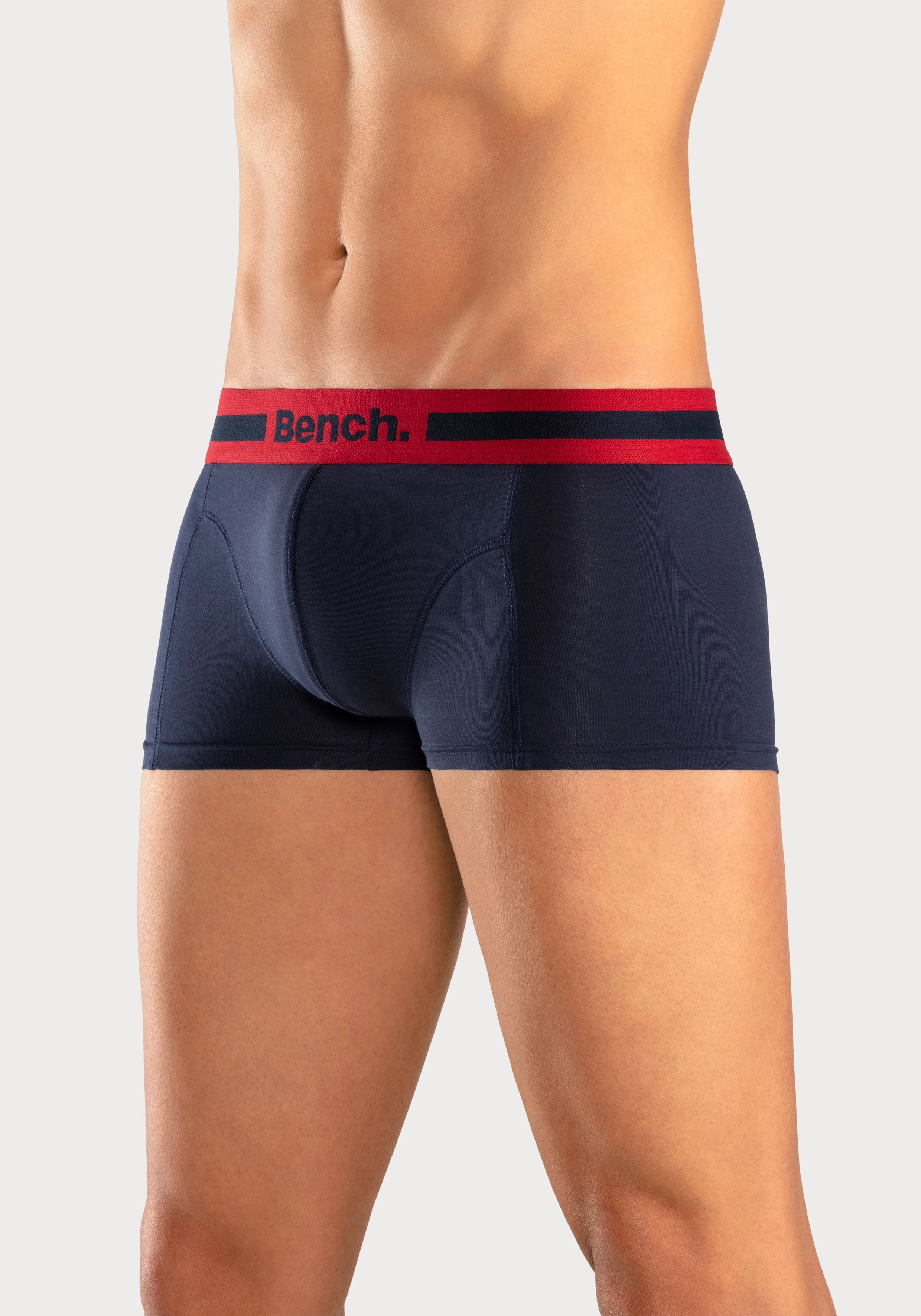 Bench. Hipster strak zittende boxershorts van katoenmix (set, 4 stuks)
