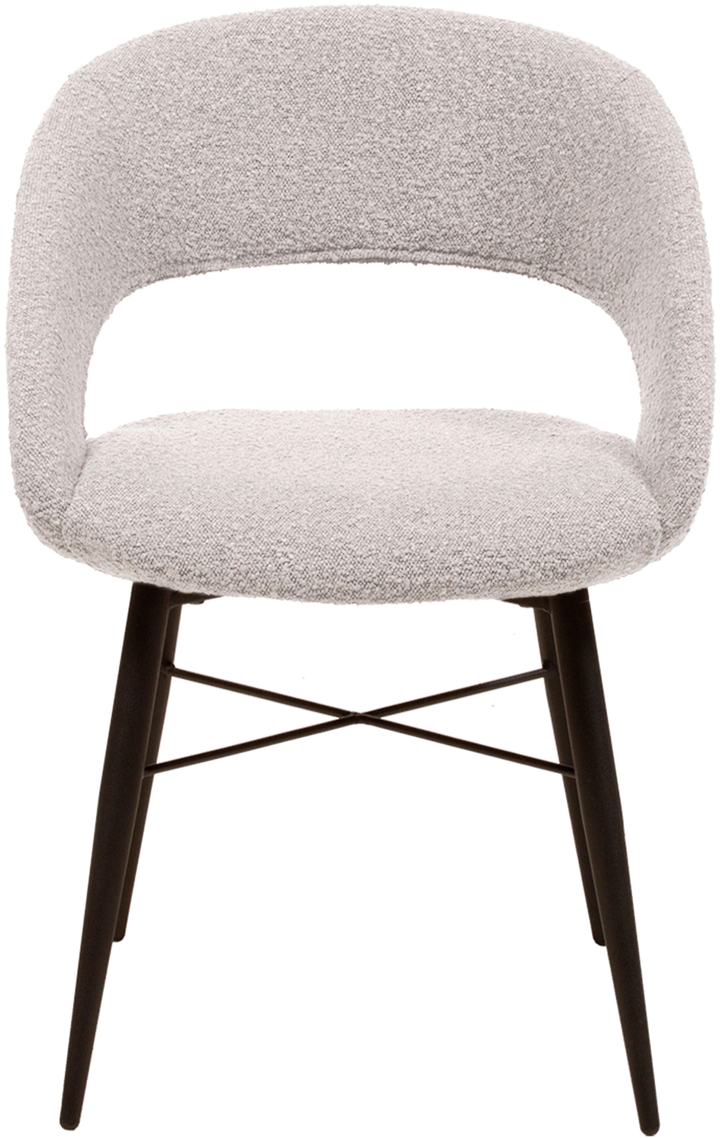 OMG Design Eetkamerstoel Marley met modern cut-out, bouclé bekleding (set)