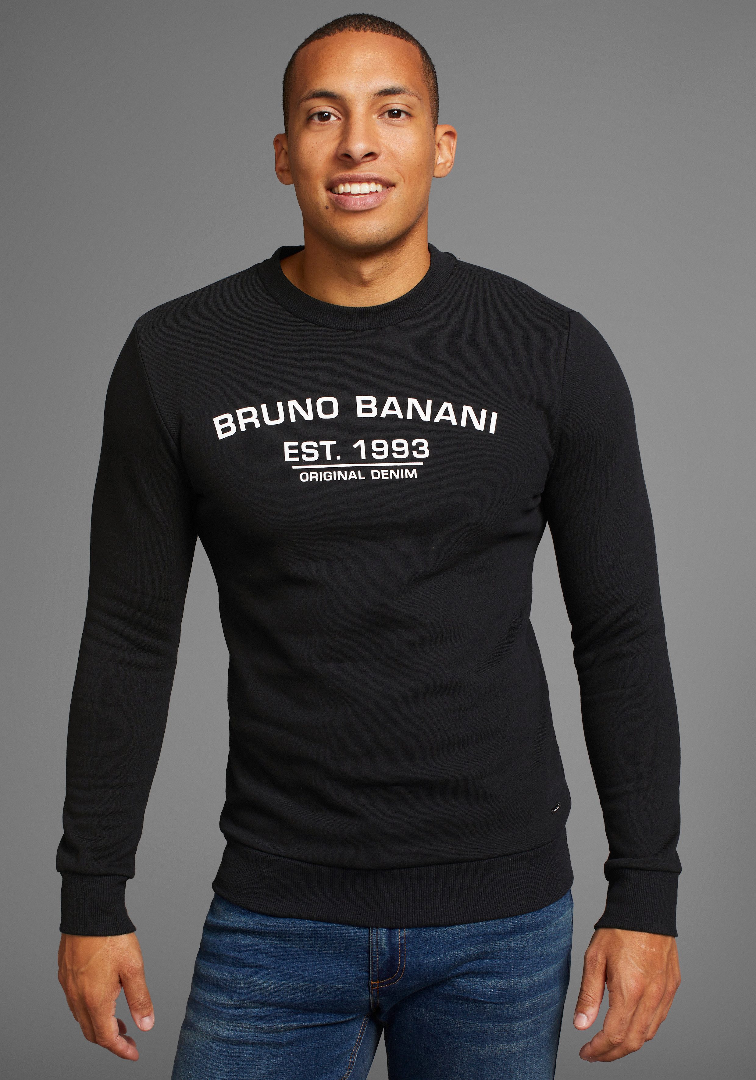 Bruno Banani Sweatshirt met logoprint - nieuwe collectie