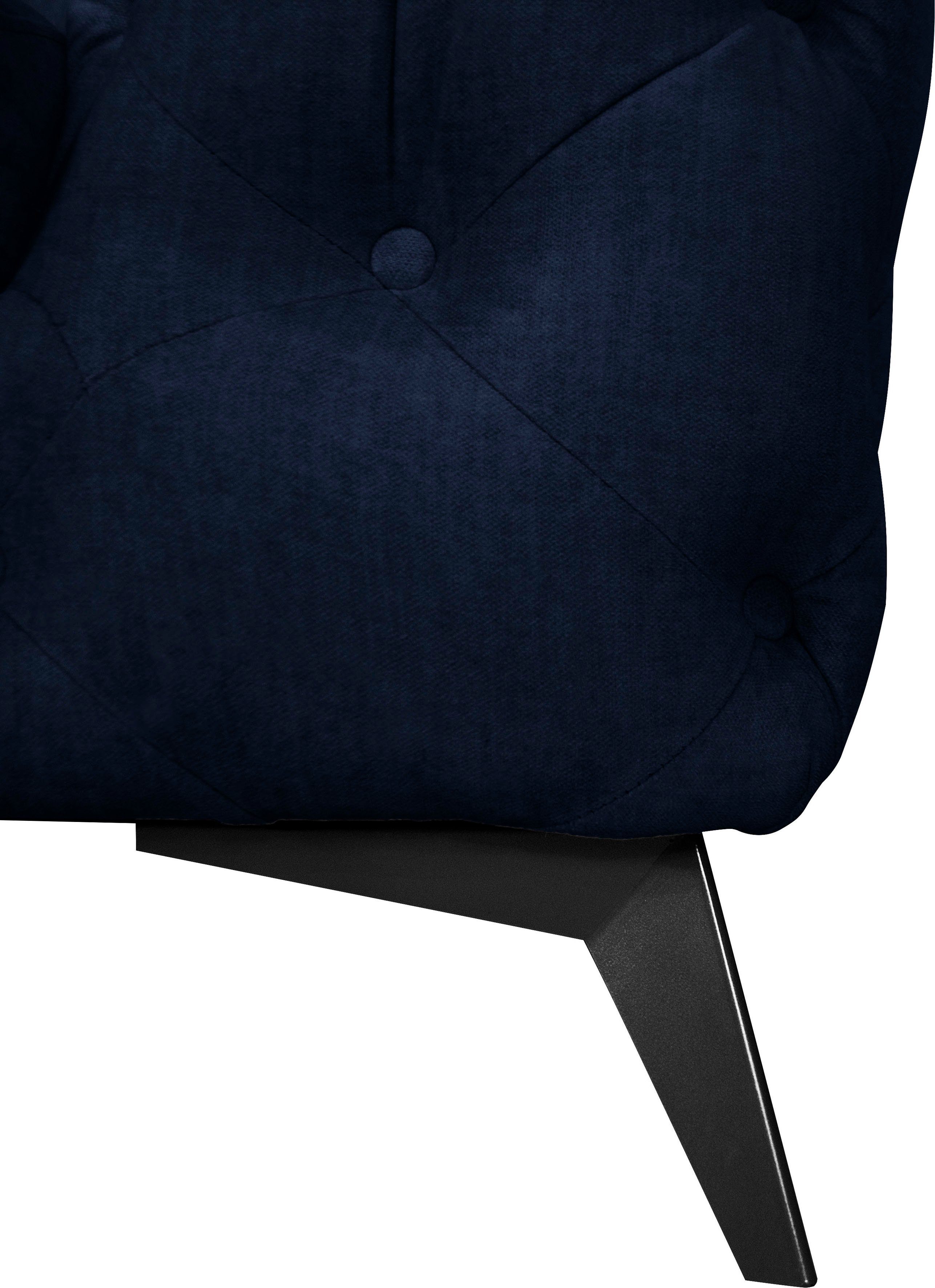 Leonique Chesterfield-fauteuil Glynis Fauteuil luxueuze capitonnage, moderne chesterfield look, kleur van de poten ter keuze