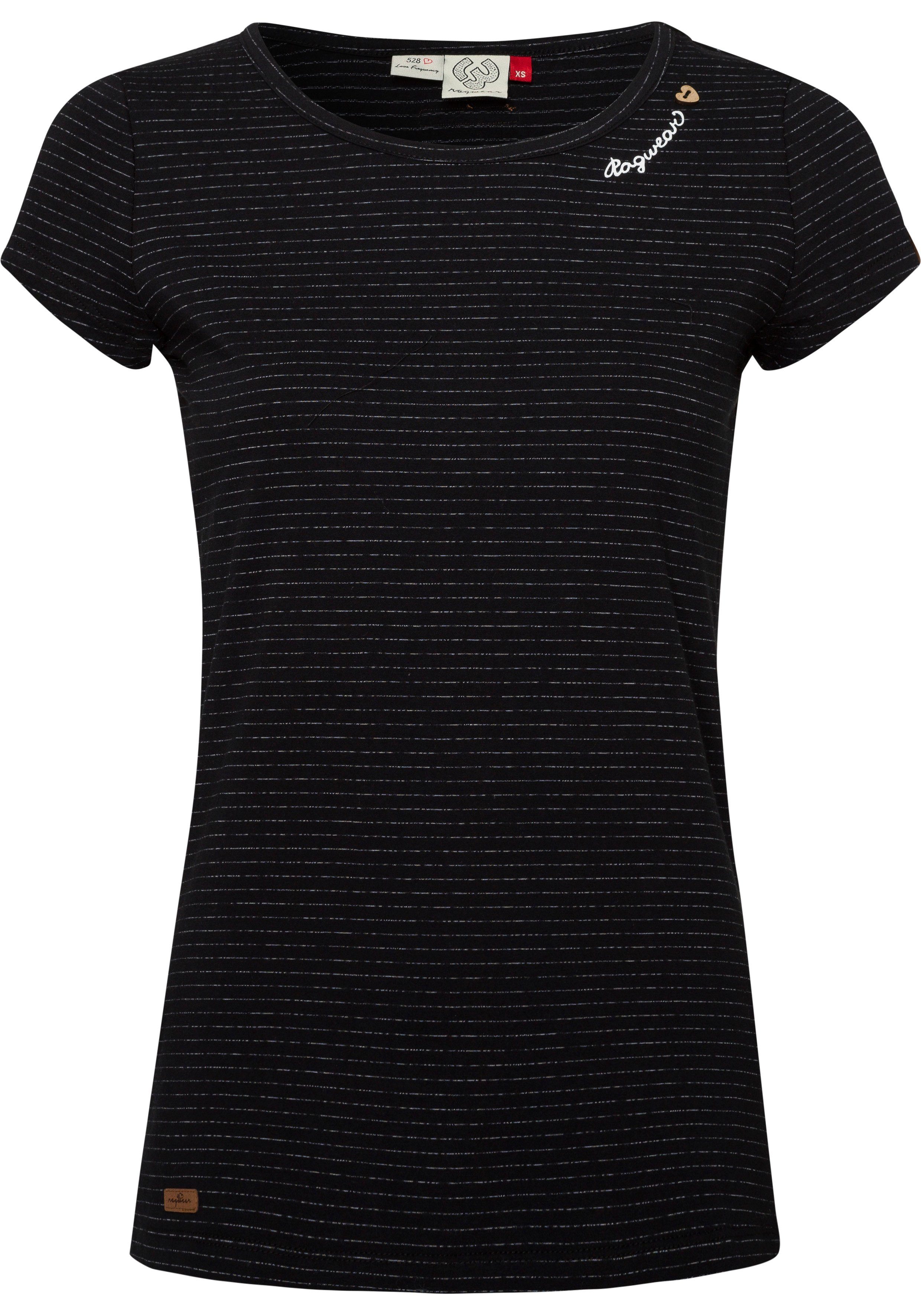 Ragwear Shirt met korte mouwen MINT STRIPES O in streepdessin