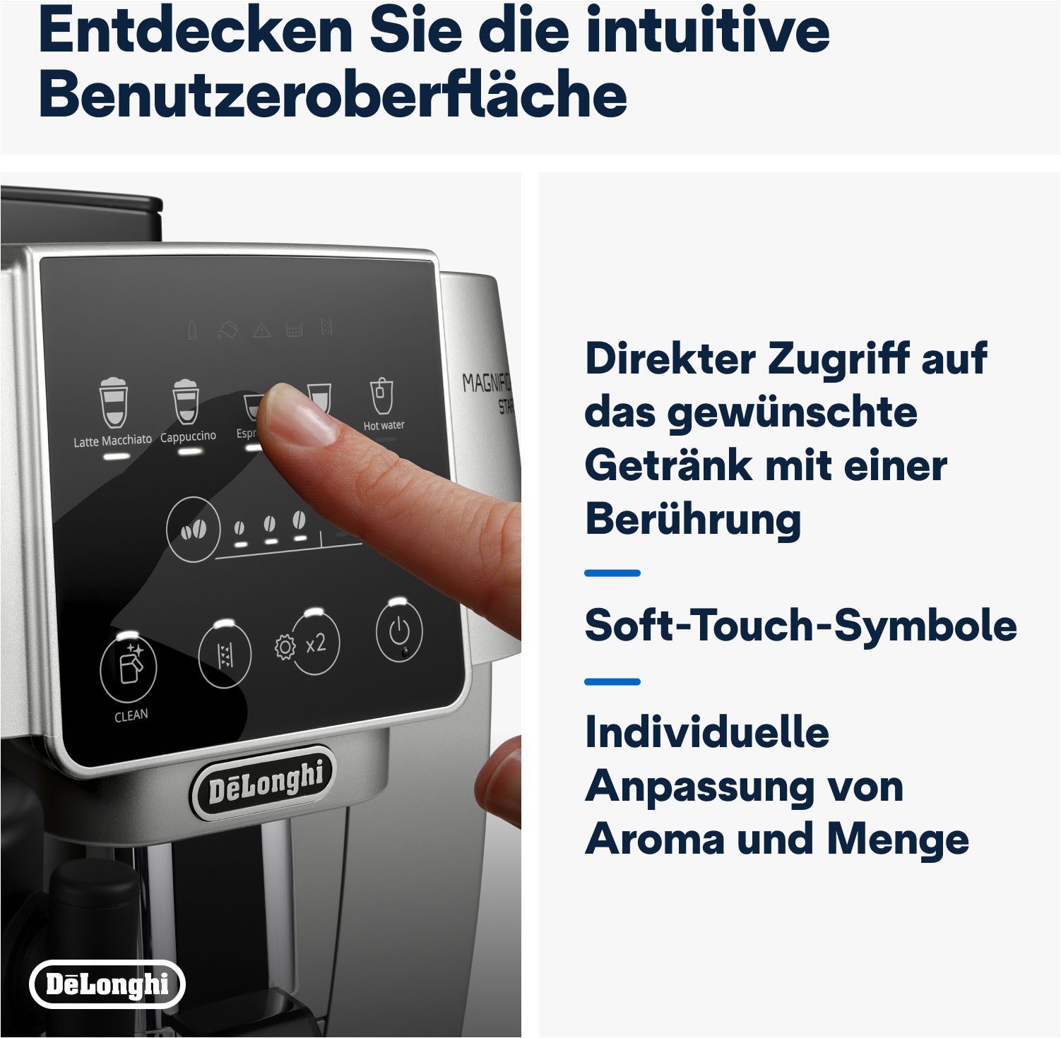 De'Longhi Volautomatisch koffiezetapparaat Magnifica Start Milk ECAM220.80.SB