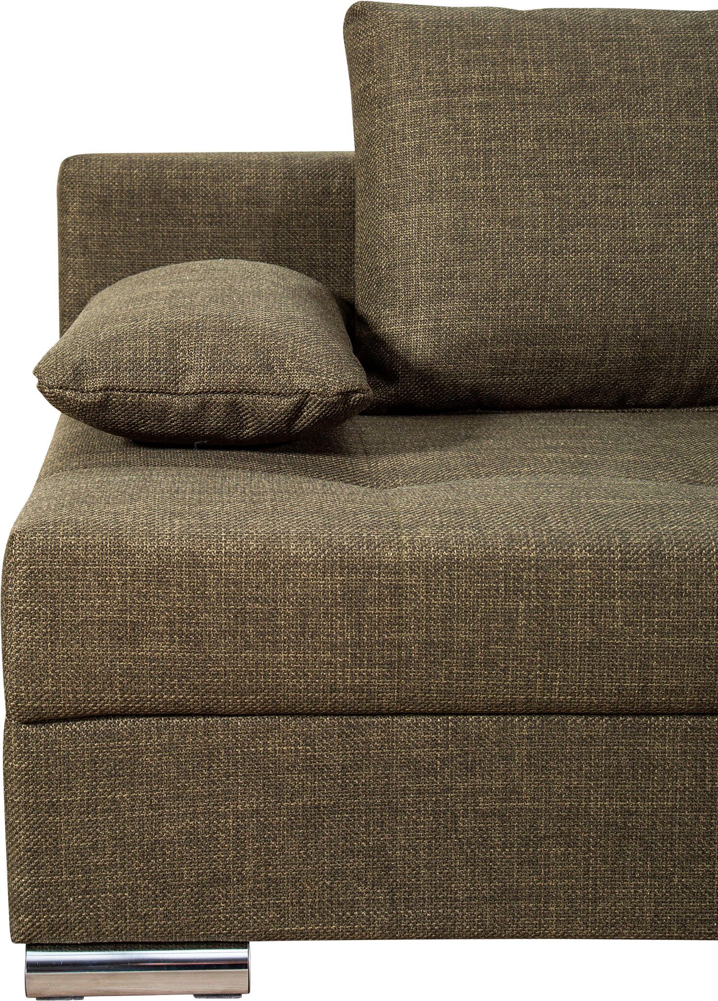 COLLECTION AB Slaapbank Tania met bedfunctie en bedlade comfortabele zitcomfort: veren-kern bekleding, inclusief rugkussen