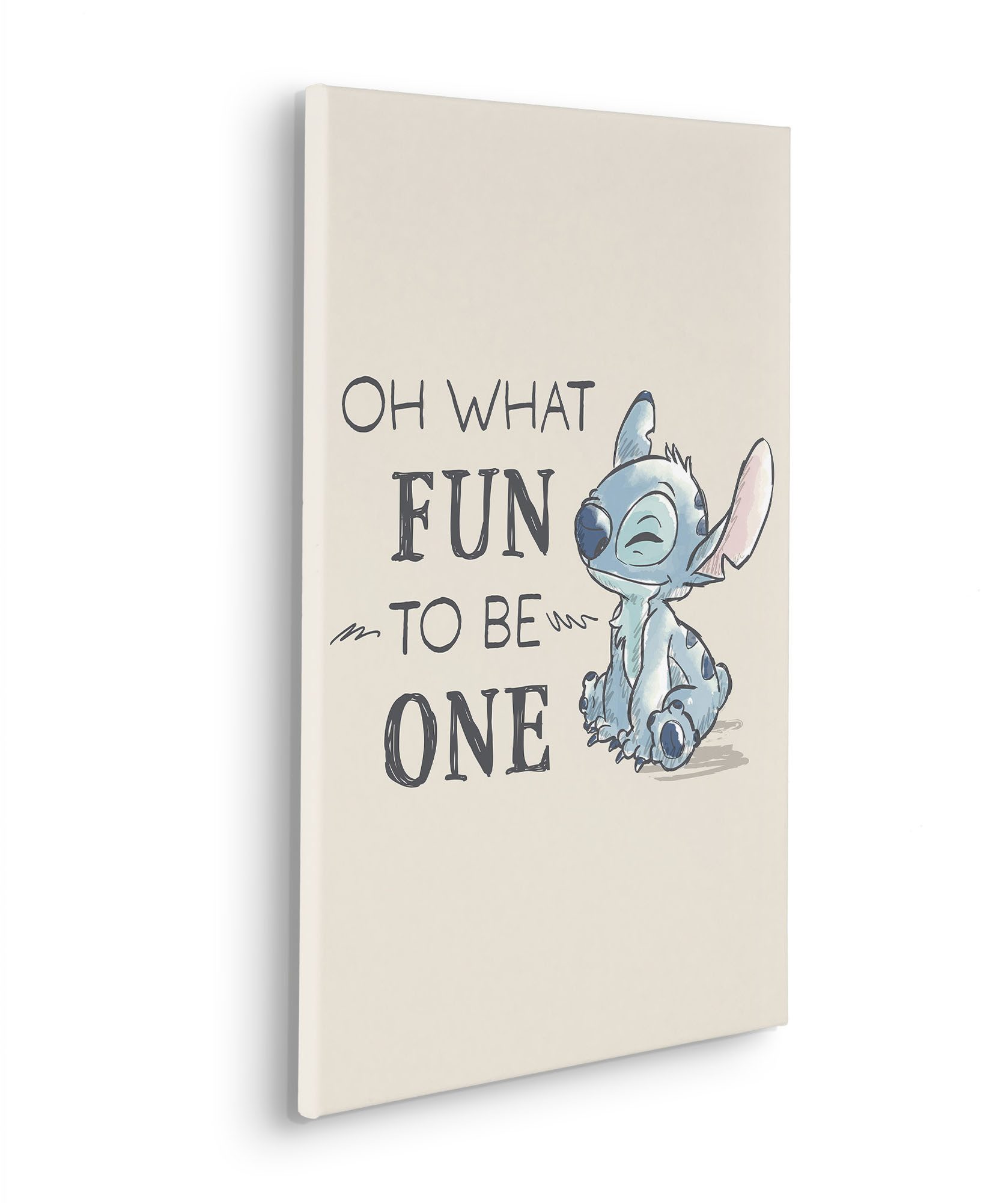 Komar Artprint op linnen Disney Lilo and Stitch Oh What Fun 400 x 260 cm (breedte x hoogte) - behang, vlies, woonkamer, slaapkamer (1 stuk)
