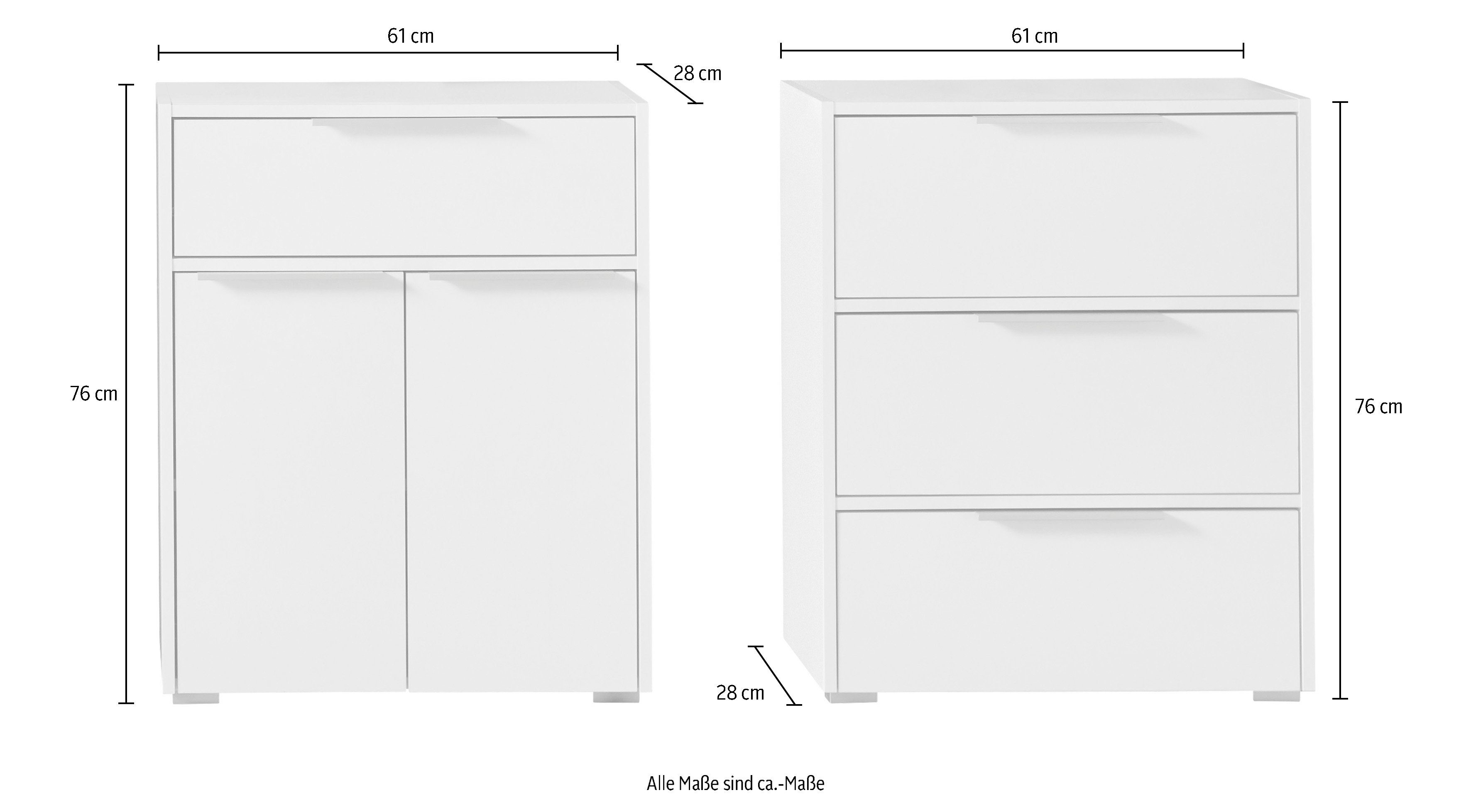 trendteam Kast Luca tweedelige set (2 stuks)