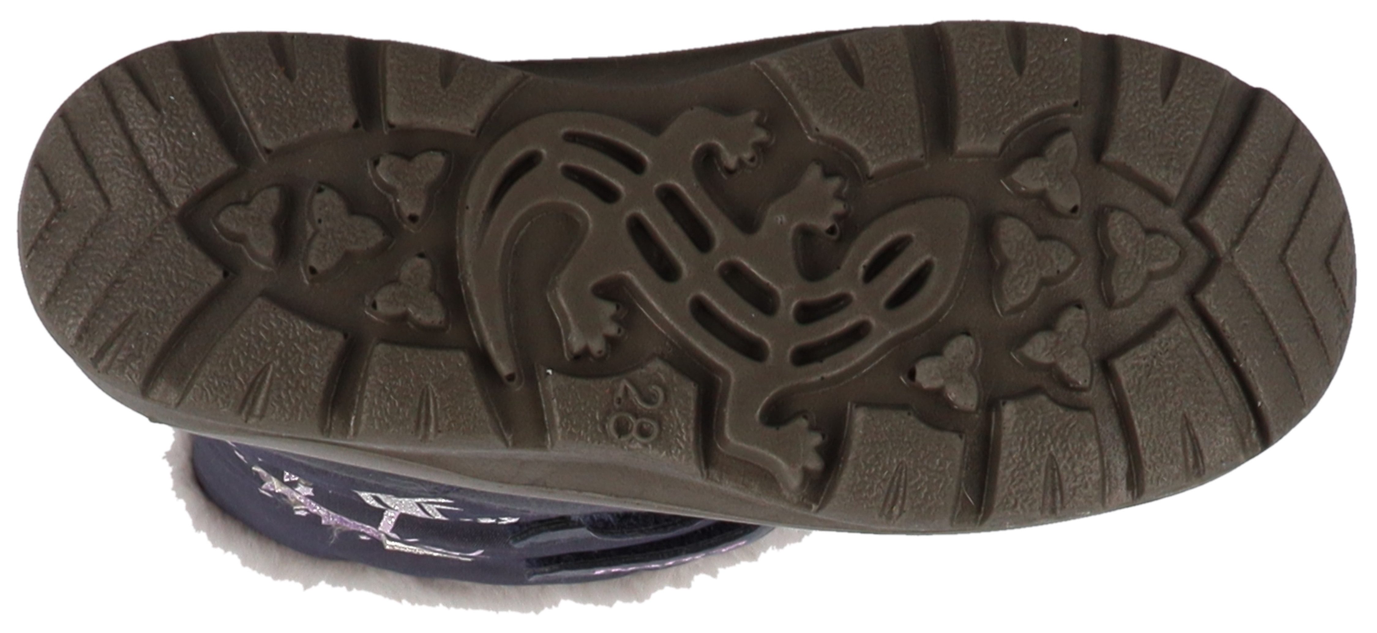 Lurchi Winterlaarzen Kiomi SYMPATEX Klittenbandboots met glitter, maatsjabloon om te downloaden