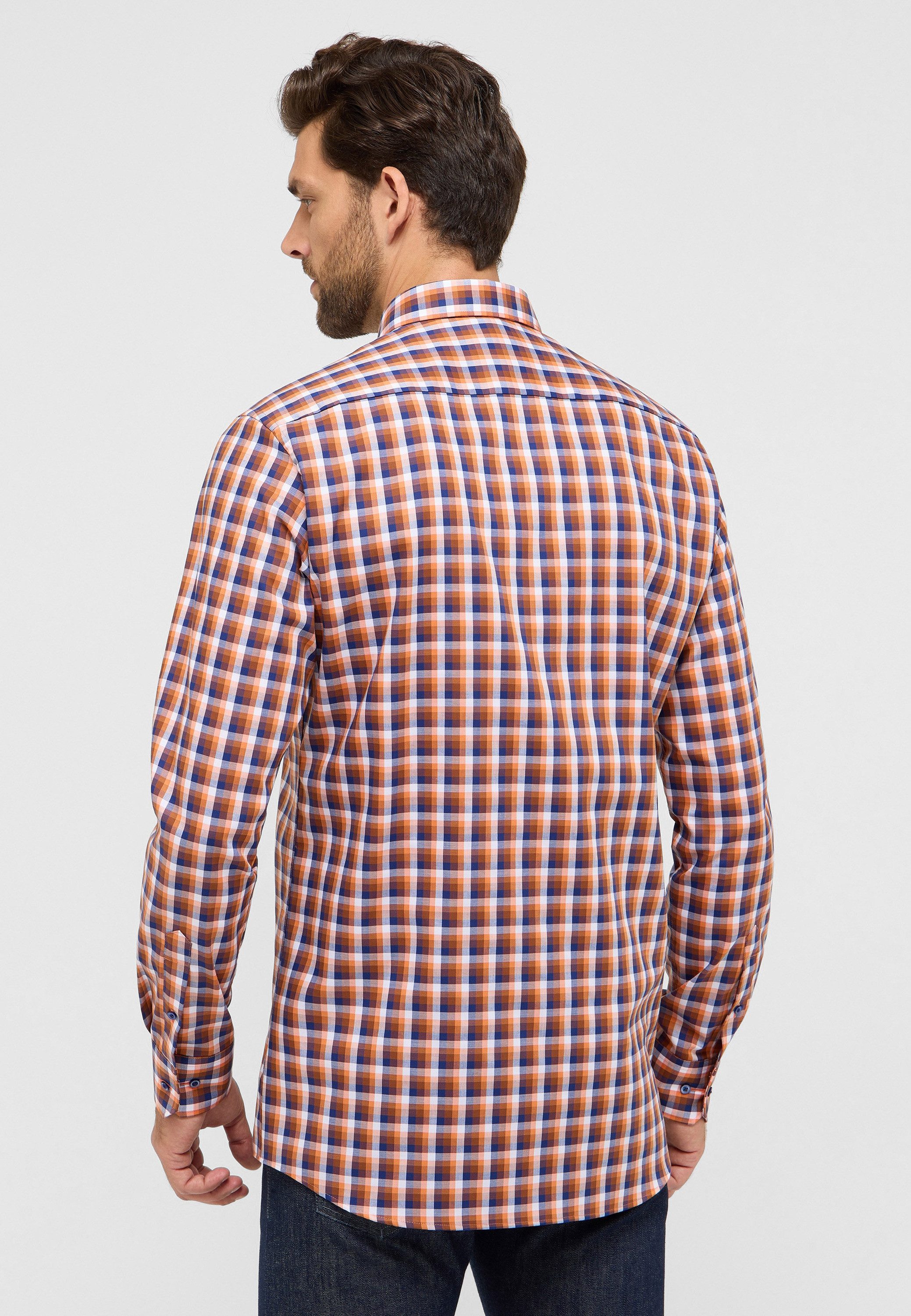 Eterna Overhemd met lange mouwen MODERN FIT NON IRON (strijkvrij)