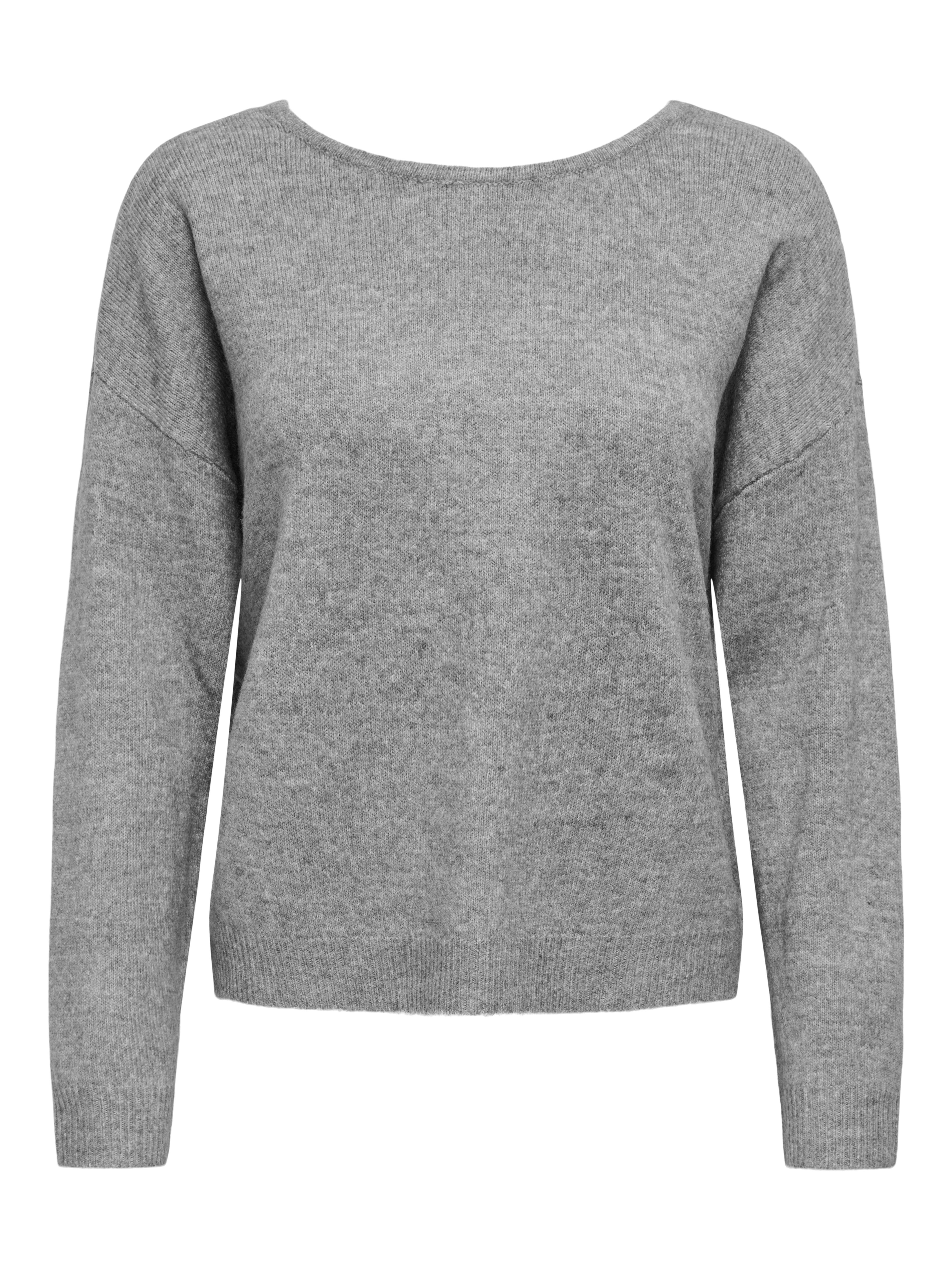Only Trui met ronde hals ONLANJA LS LACE MIX O-NECK ZL KNT