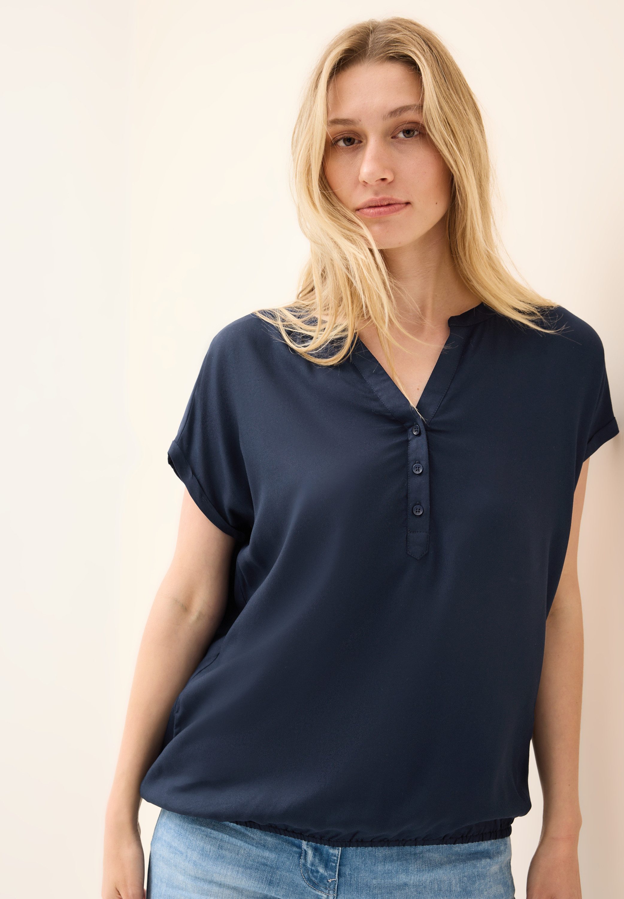 Cecil Blouse met korte mouwen met elastische taille