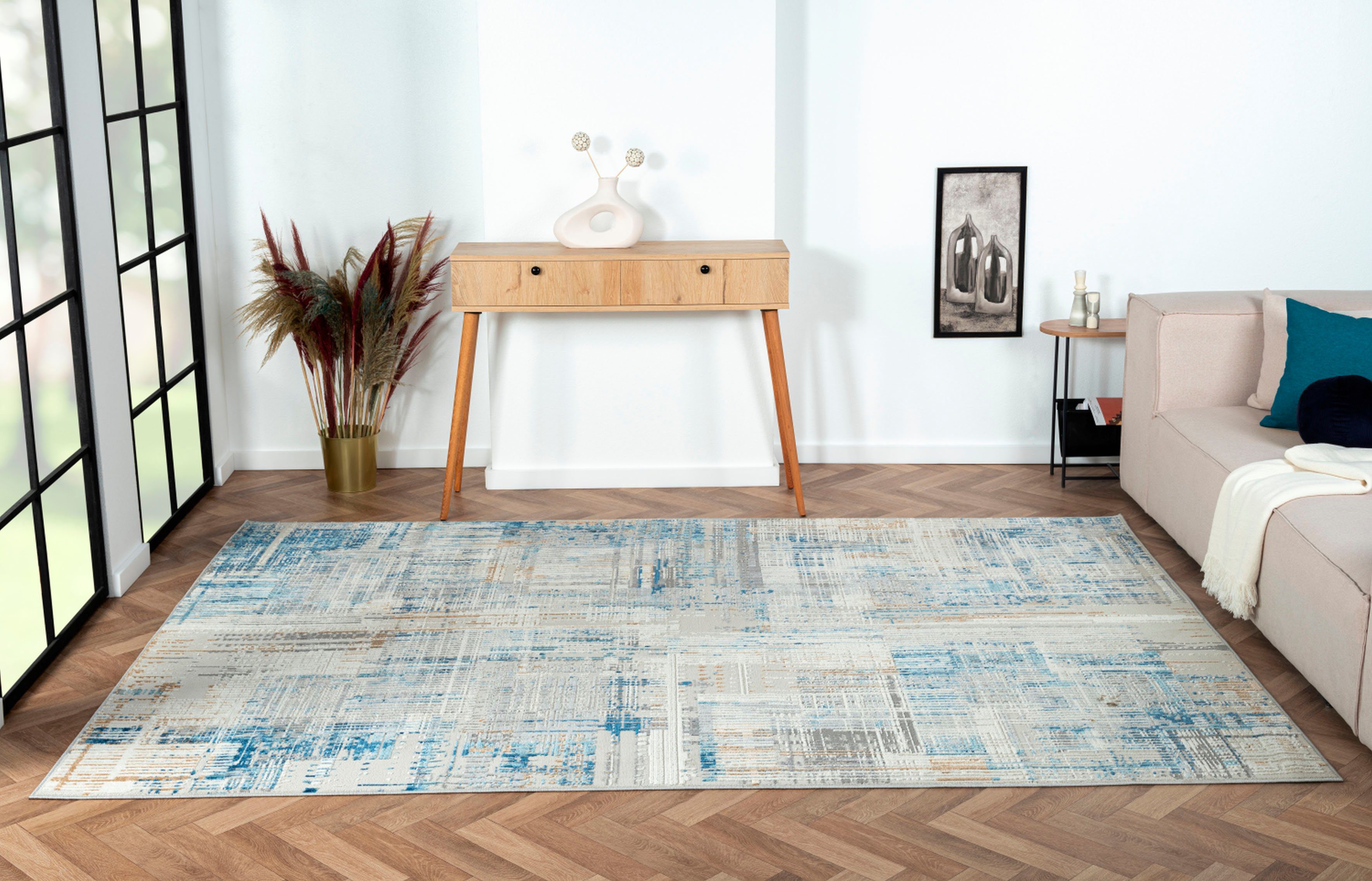 Myflair Möbel & Accessoires Vloerkleed Mijn strepen voorraadopruiming Kortpolig, retro-ontwerp, bijzonder zacht door microvezel