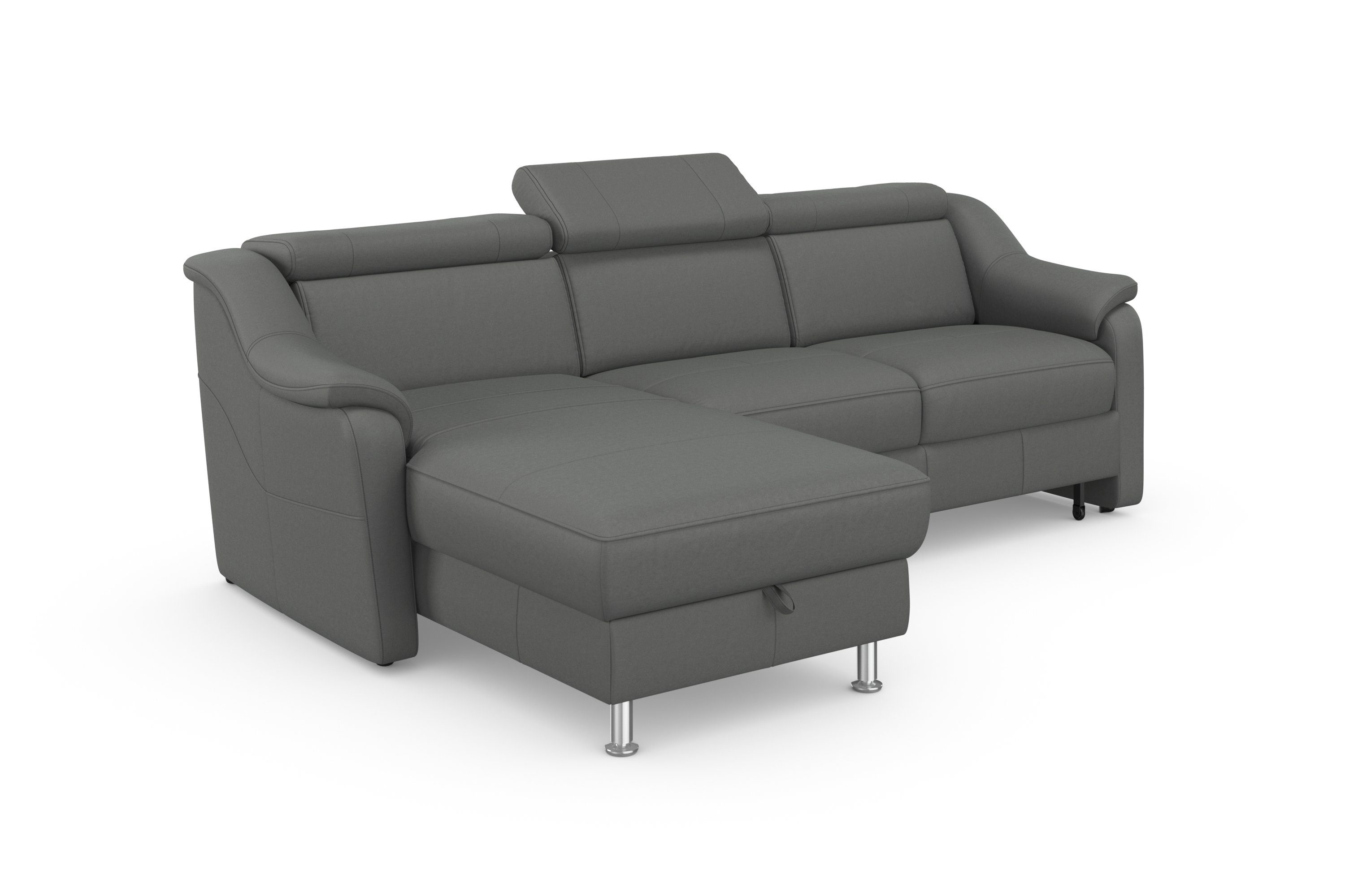 sit&more Hoekbank Freetown L-vorm met verstelbare hoofdsteun en comfortabele binnenvering